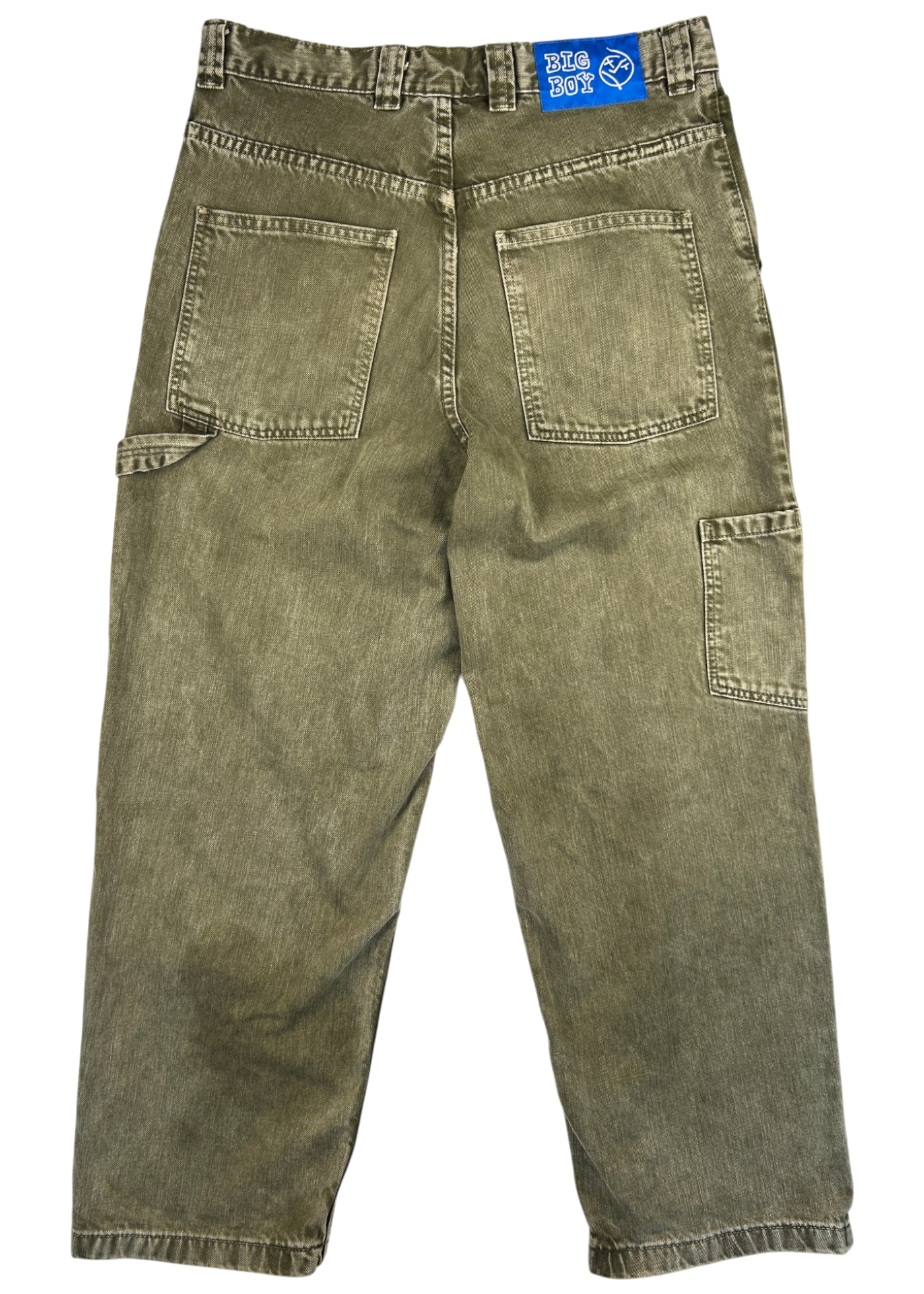 POLAR SKATE CO. 'Big Boy' Green Overdyed Carpenter Jeans