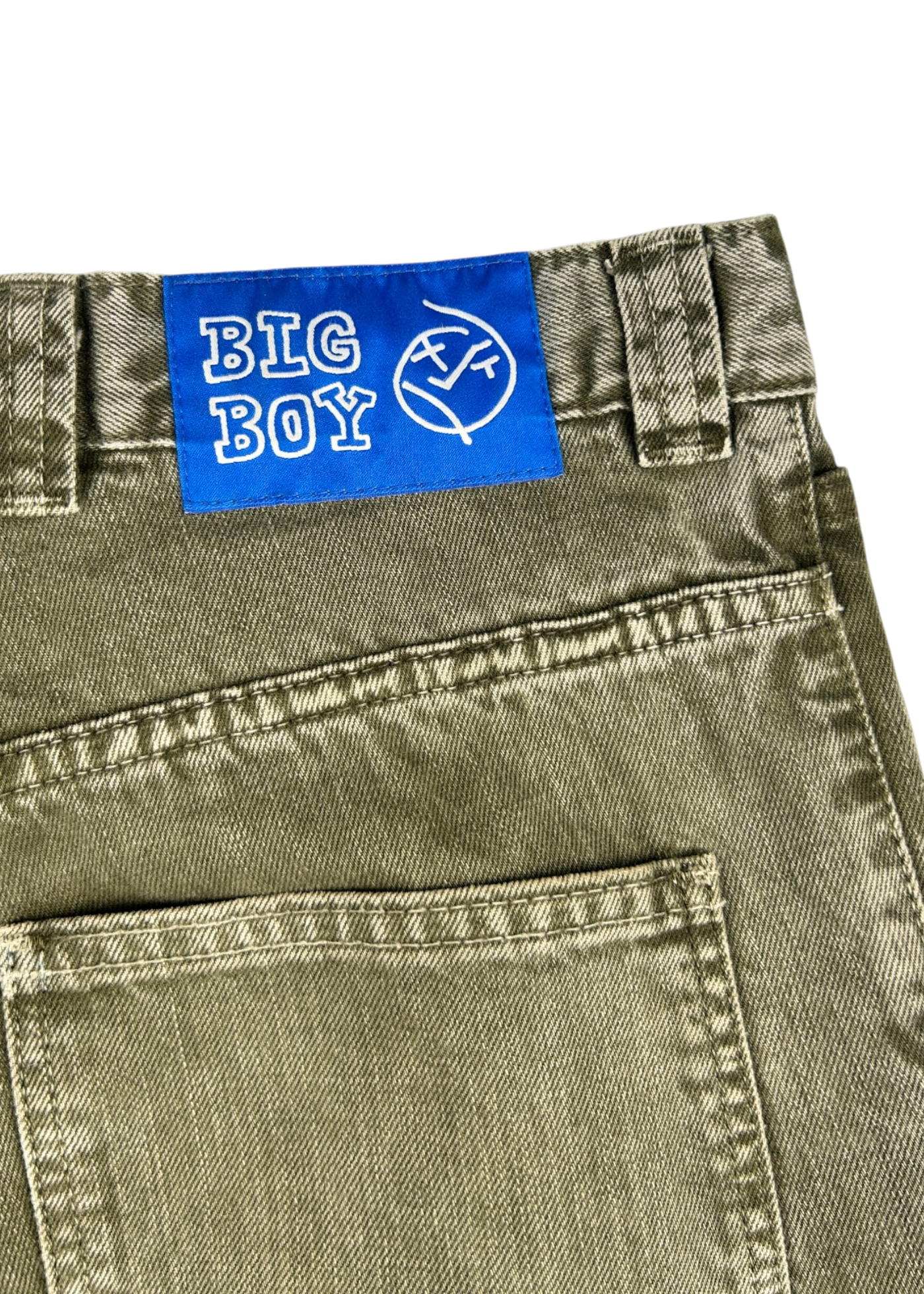 POLAR SKATE CO. 'Big Boy' Green Overdyed Carpenter Jeans