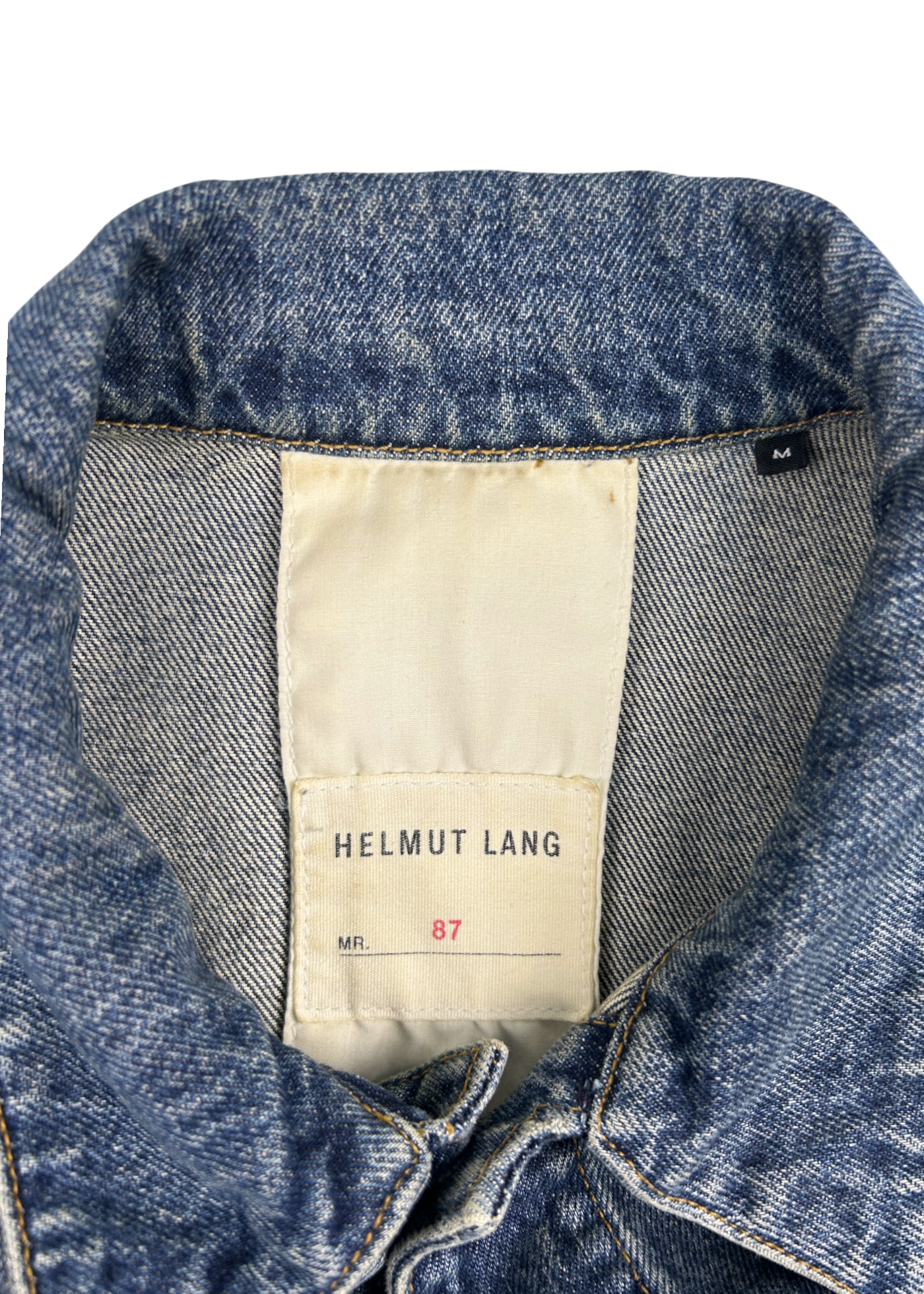 HELMUT LANG 'Mr 87' Mid-Wash Double Pocket Panel Denim Jacket