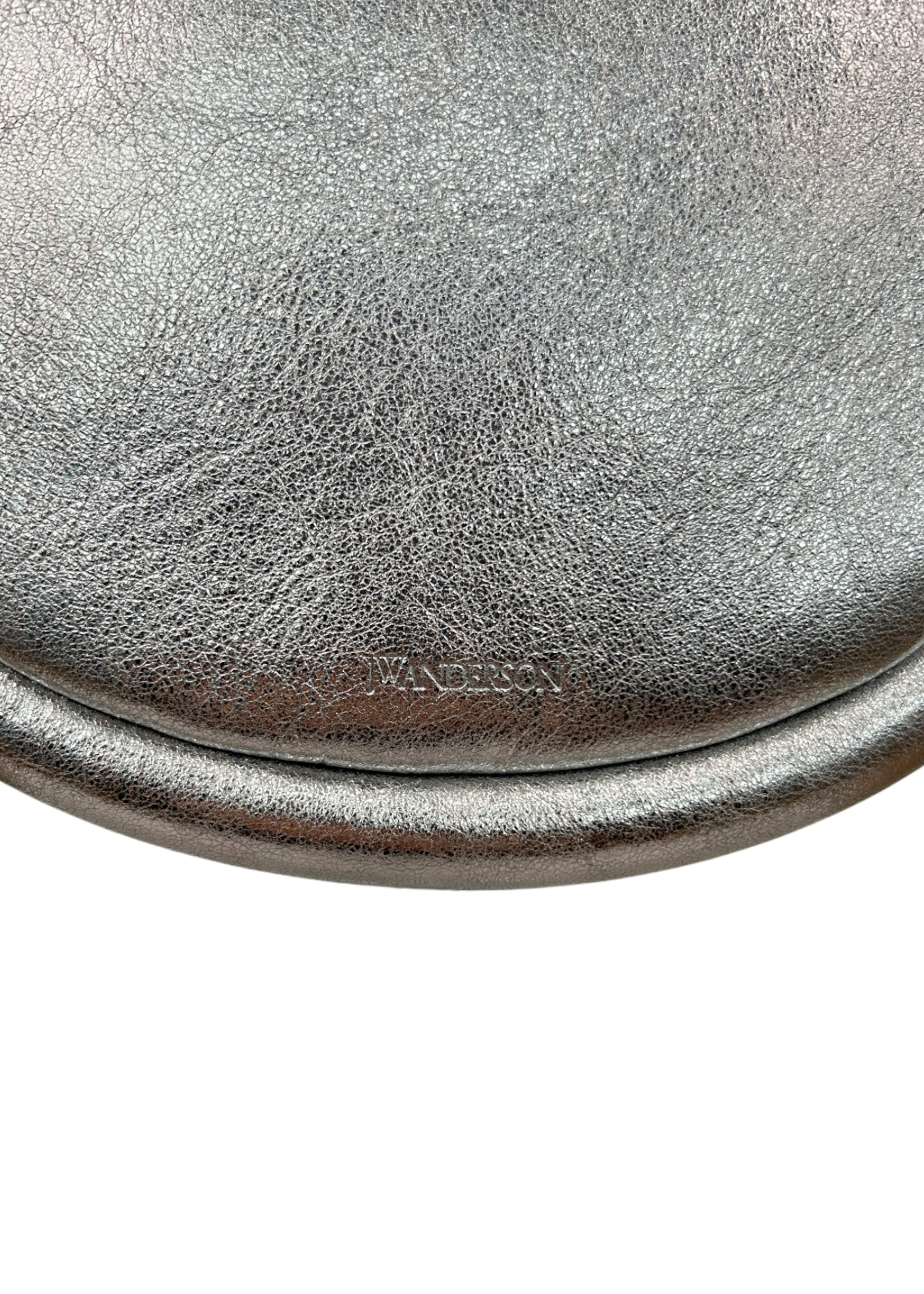 JW ANDERSON 'Bumper Moon Bag' Silver Half Moon Bag