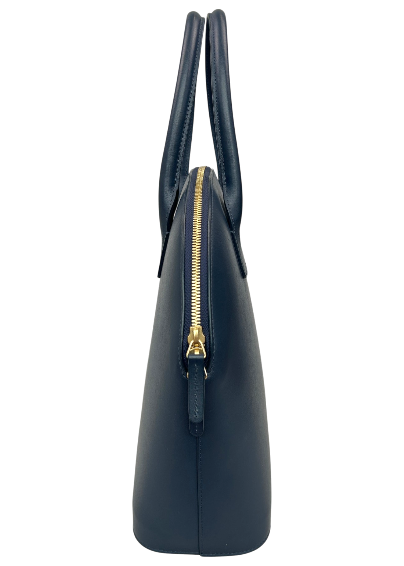 MANSUR GAVRIEL (AS IS) Blue 'Calf Top Handle Rounded' Bag