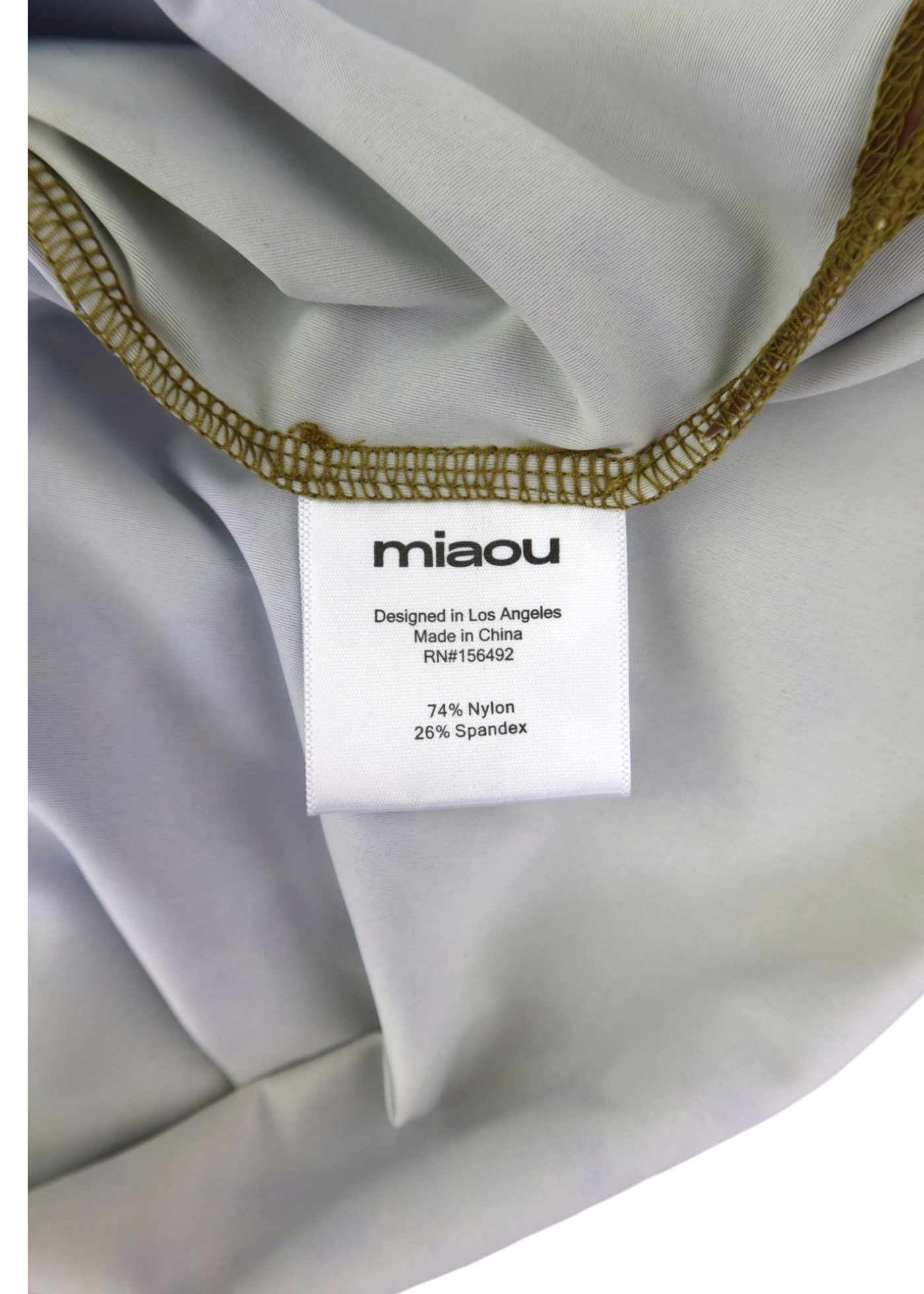 MIAOU Green/Periwinkle Printed Lycra Ruched V Waist Skirt
