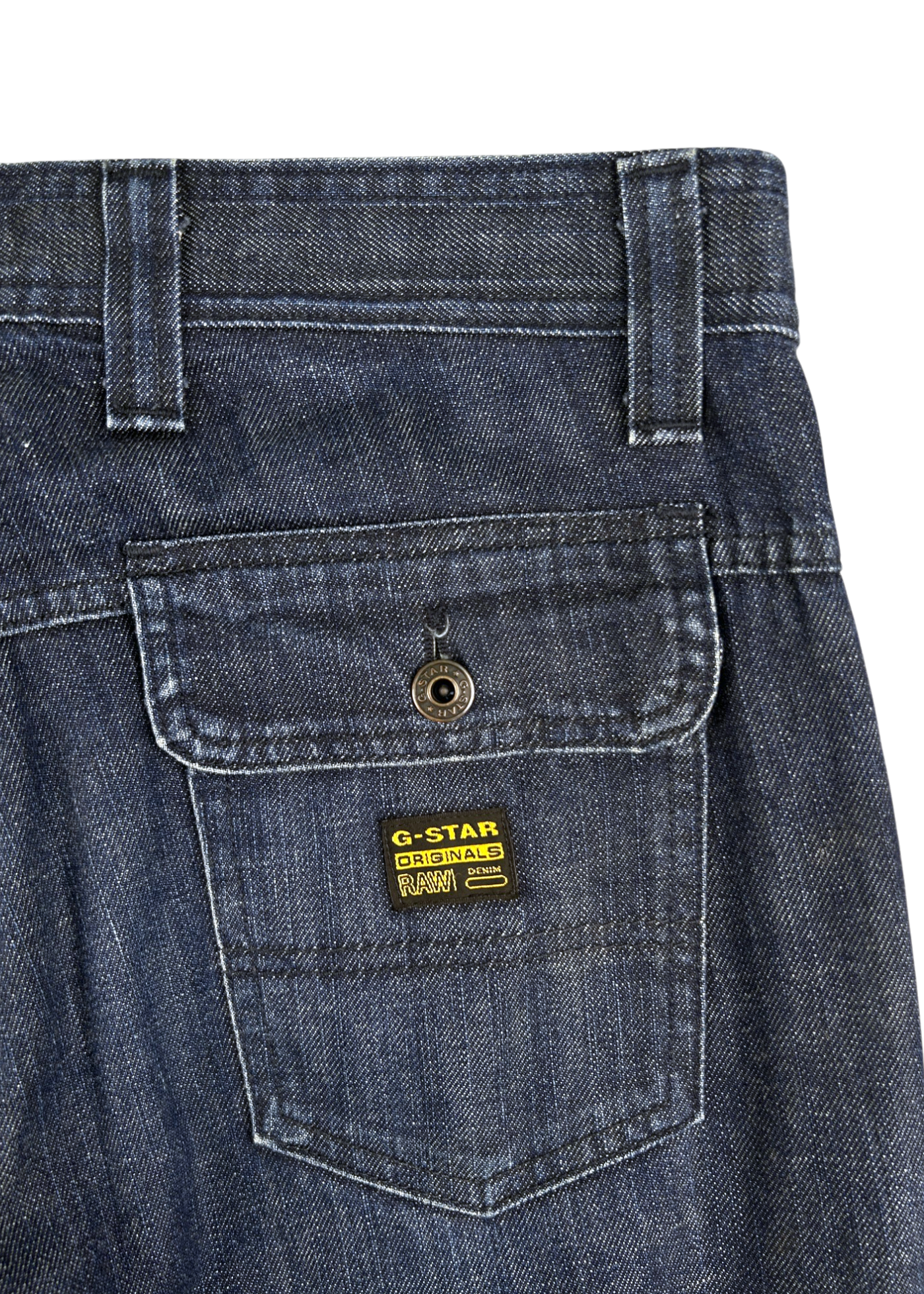 G-STAR RAW 'Concept Elwood' Indigo Wash 3D Button/Zip Hem Jeans