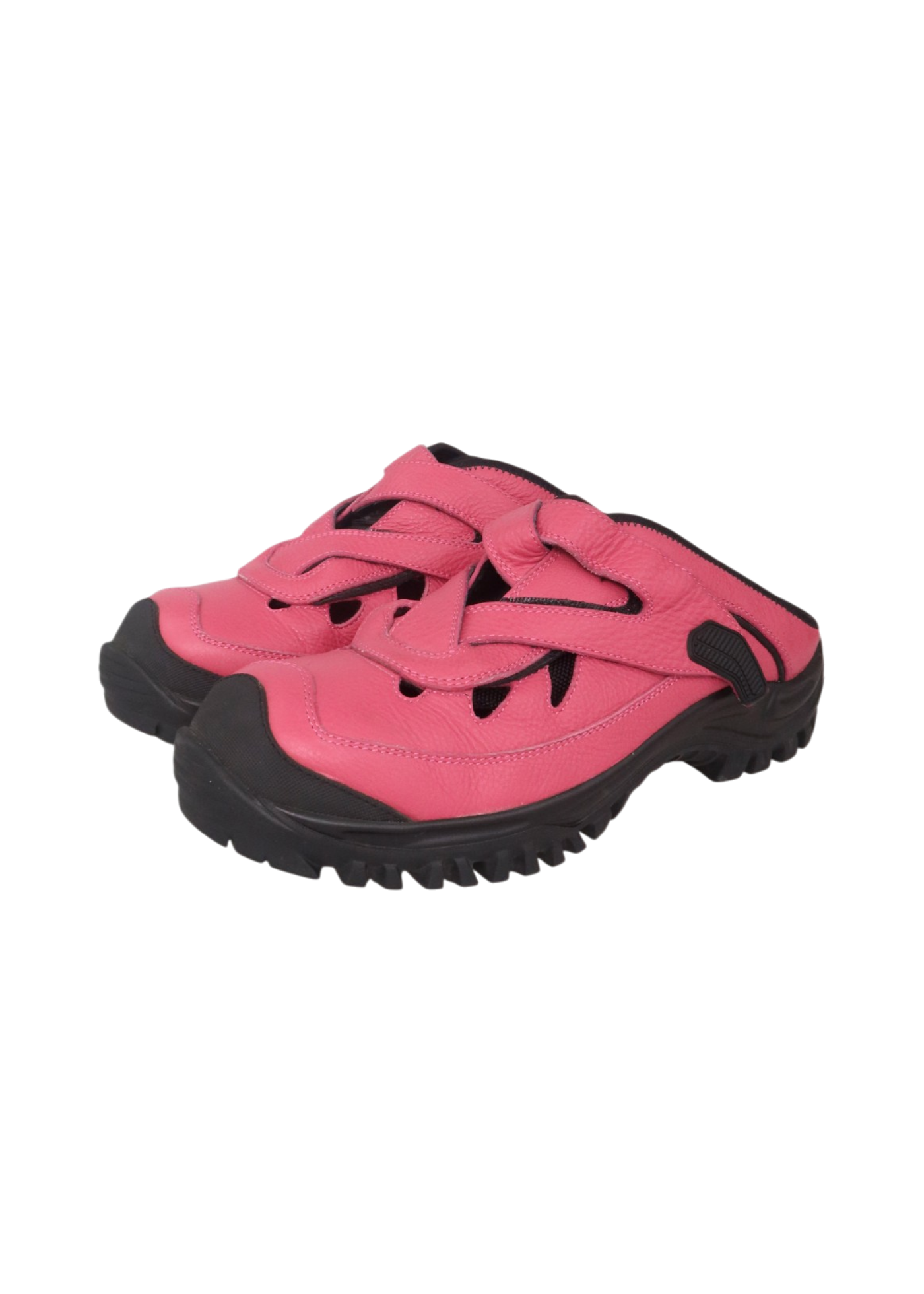 KIKO KOSTADINOV 'Wessex Sabo' Hot Pink Leather Woven Mule