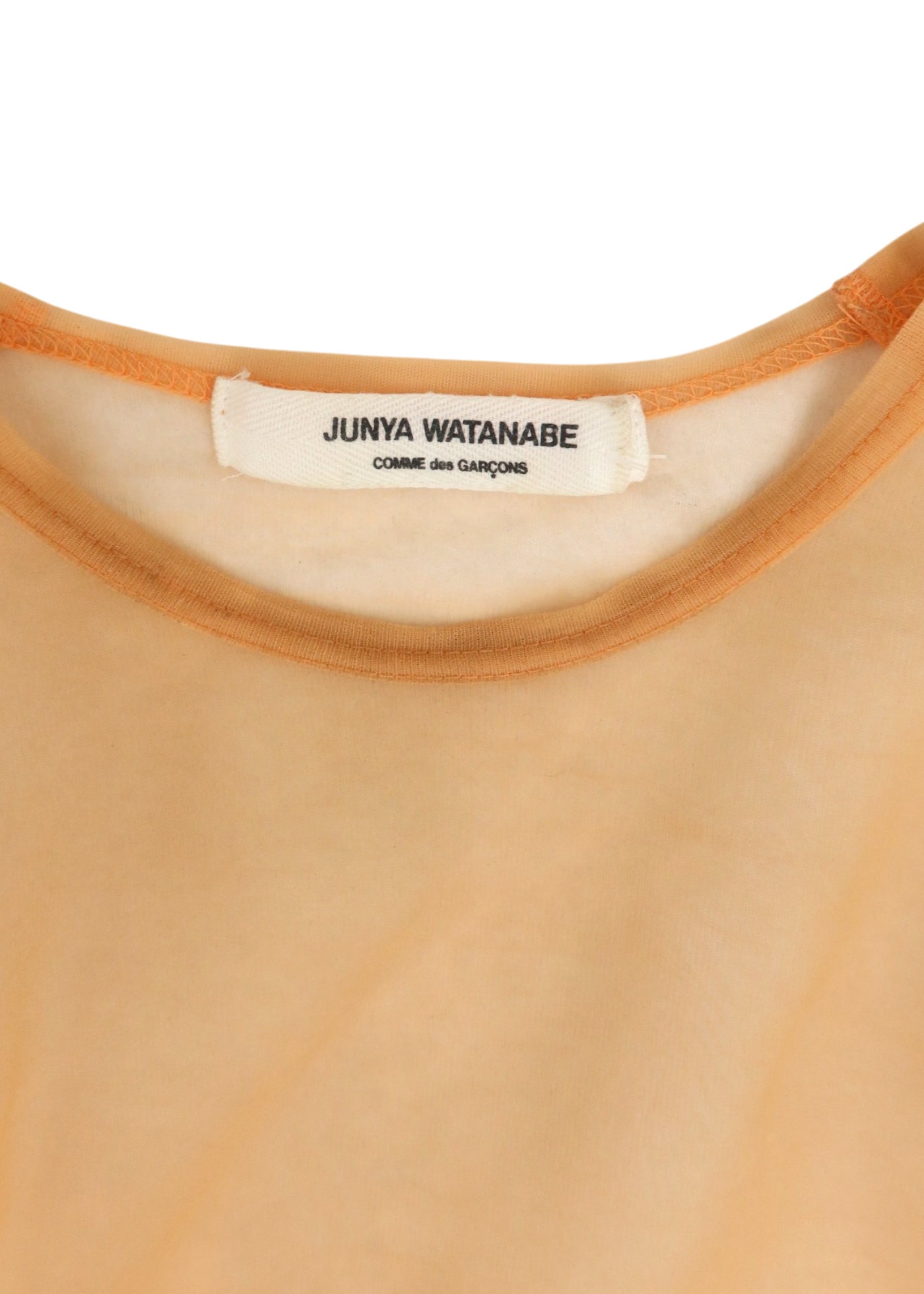 JUNYA WATANABE COMME DES GARCONS (AS IS) Orange Mesh Crewneck