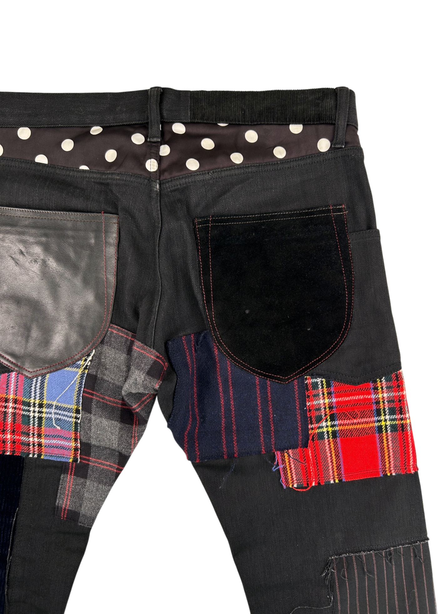 JUNYA WATANABE COMME DES GARCONS A/W2014 Tartan/Plaid Patchwork Pants