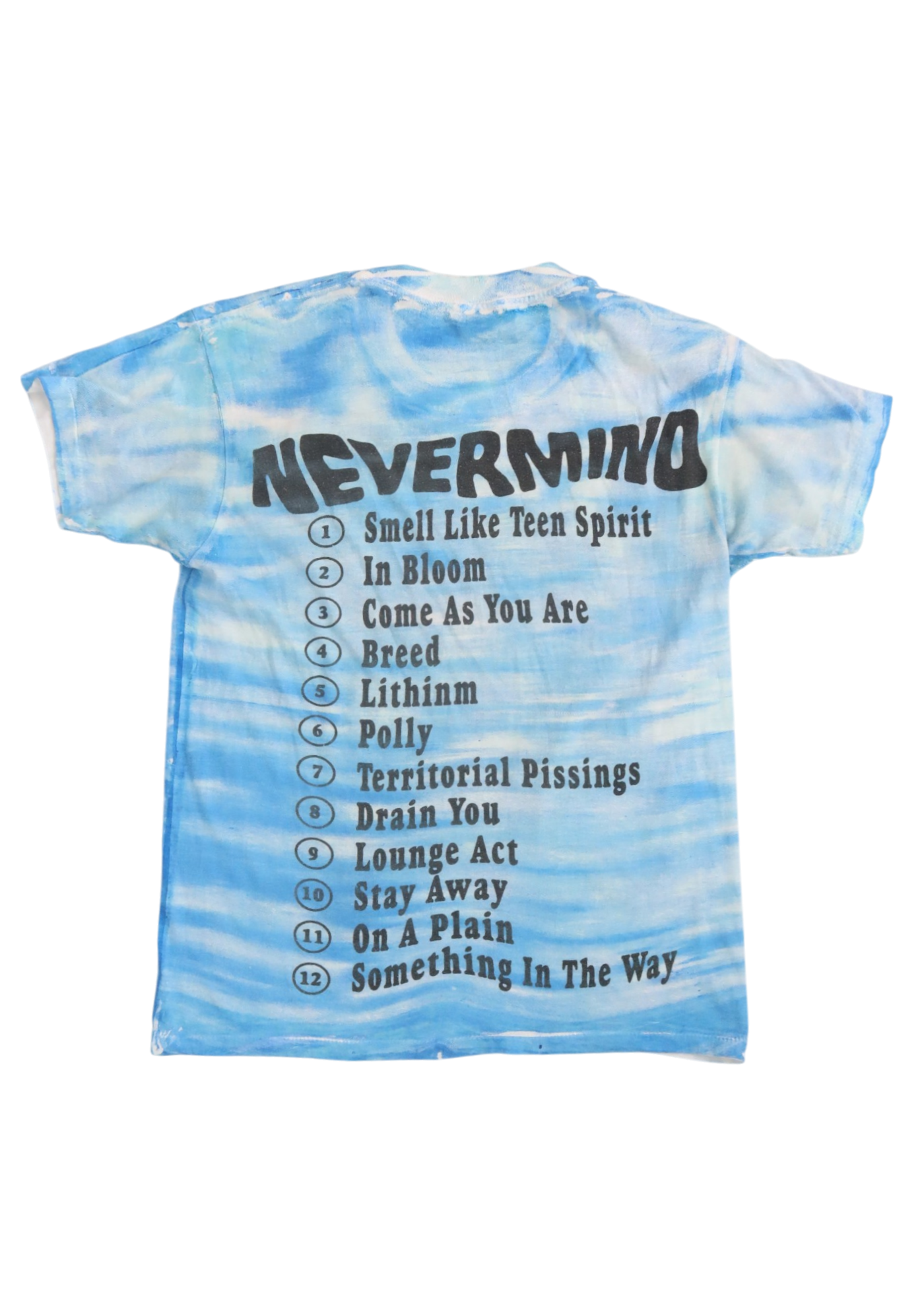 BOOTLEG 1990s Nirvana Nevermind Blue Airbrushed Graphic Tee