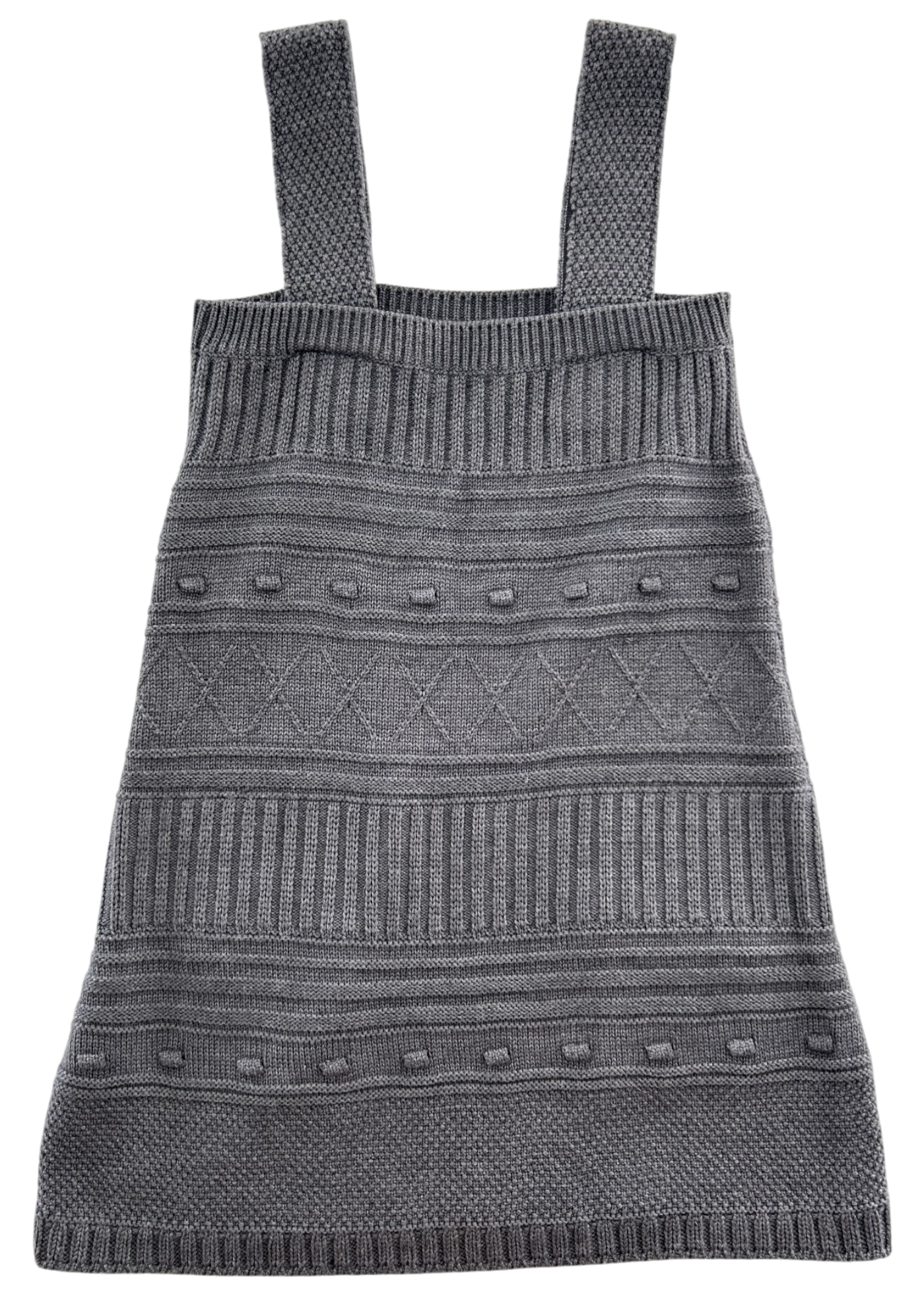 SEE BY CHLOE Grey Knit Overall Mini Dress