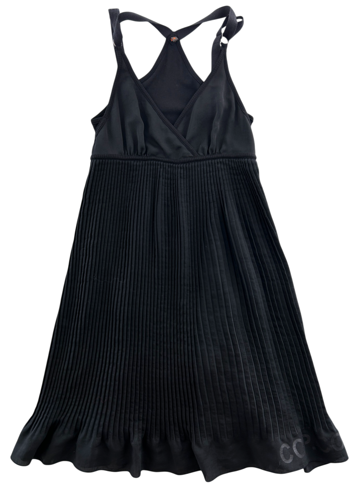 COP COPINE Accordion Pleat Strappy Midi Dress