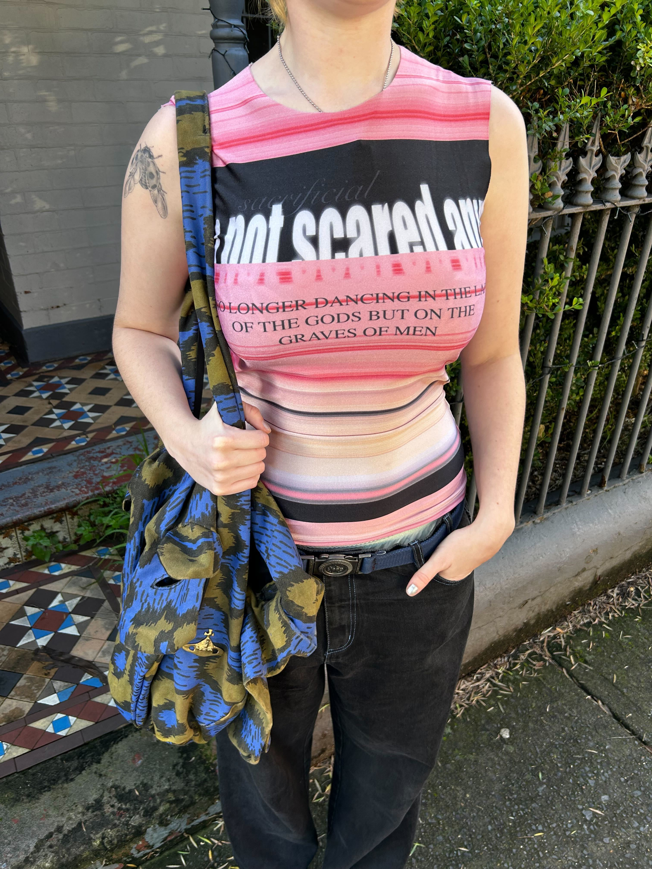 ALIX HIGGINS 'I'm Not Scared' Print Tank