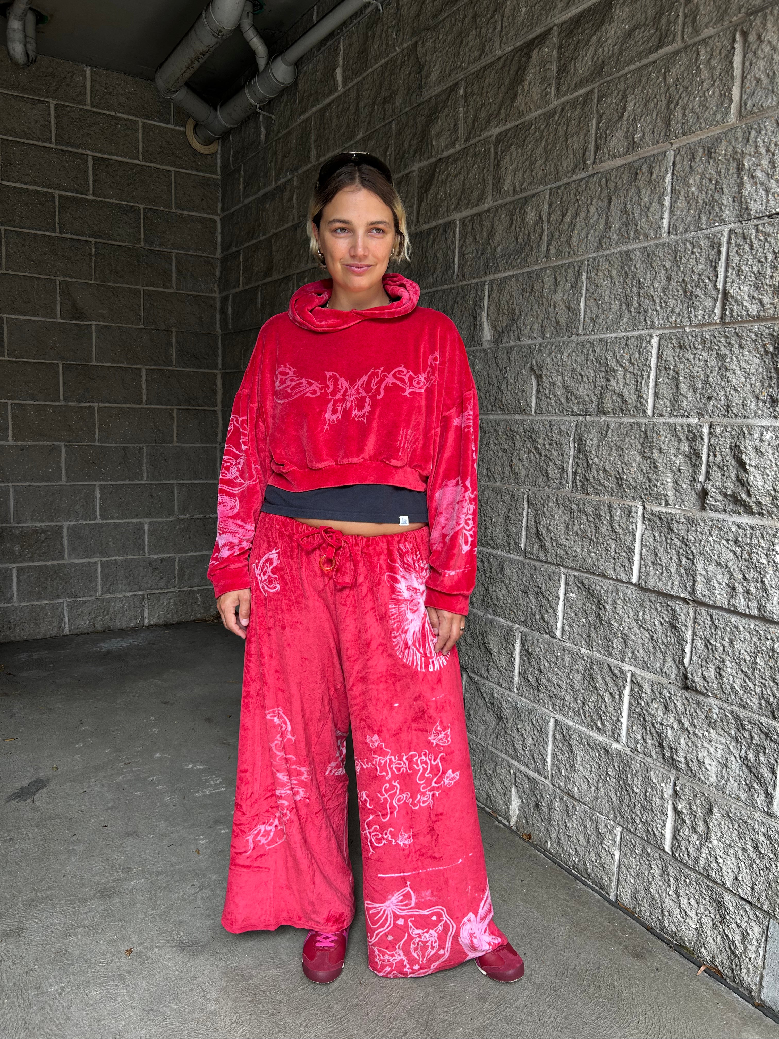 RAMP TRAMP TRAMP STAMP (AS IS) 'Yummy Mummy' Velour Trackpant