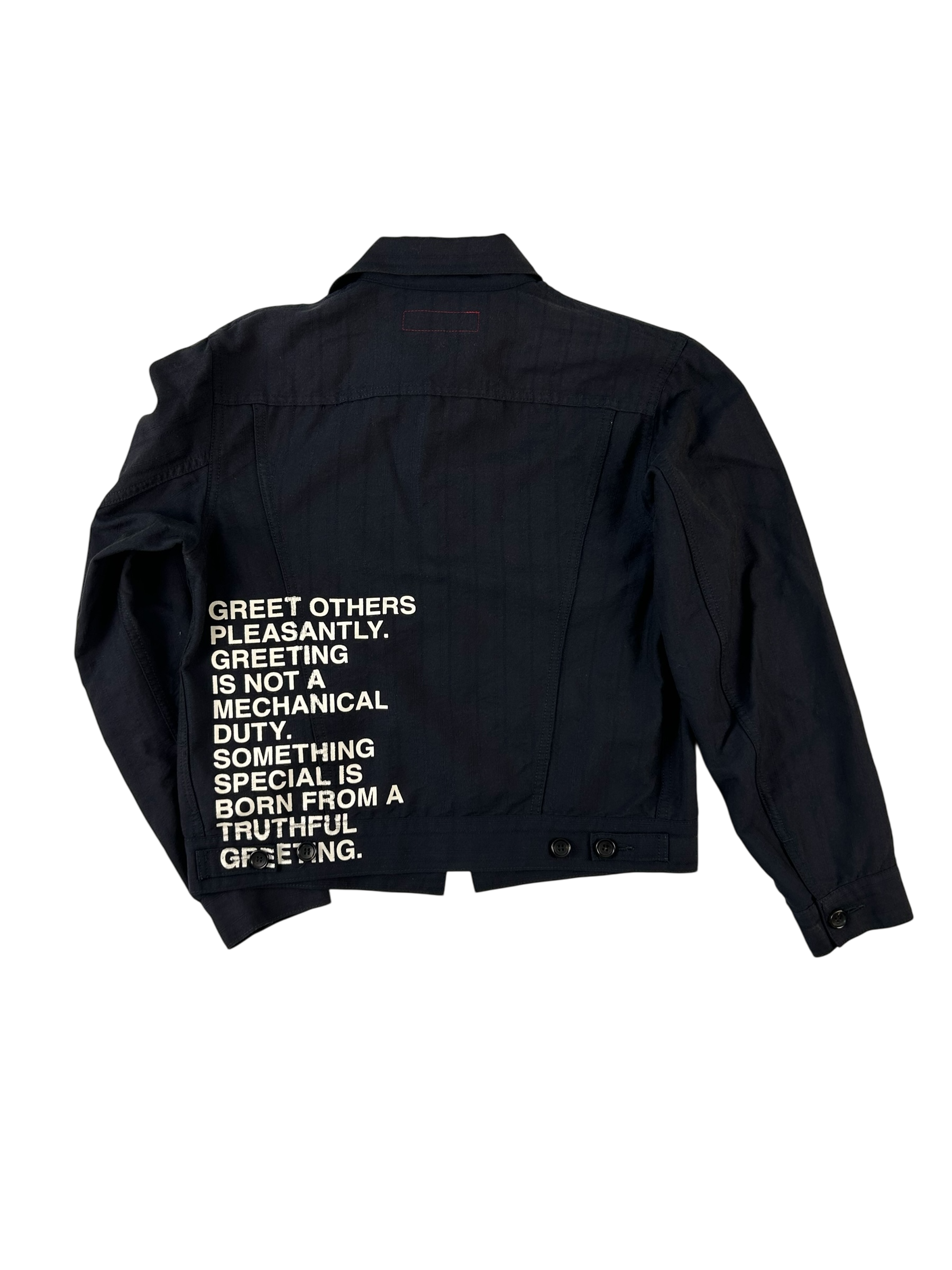 JUNYA WATANABE X LEVI'S 2002 Jacket With Poem Text