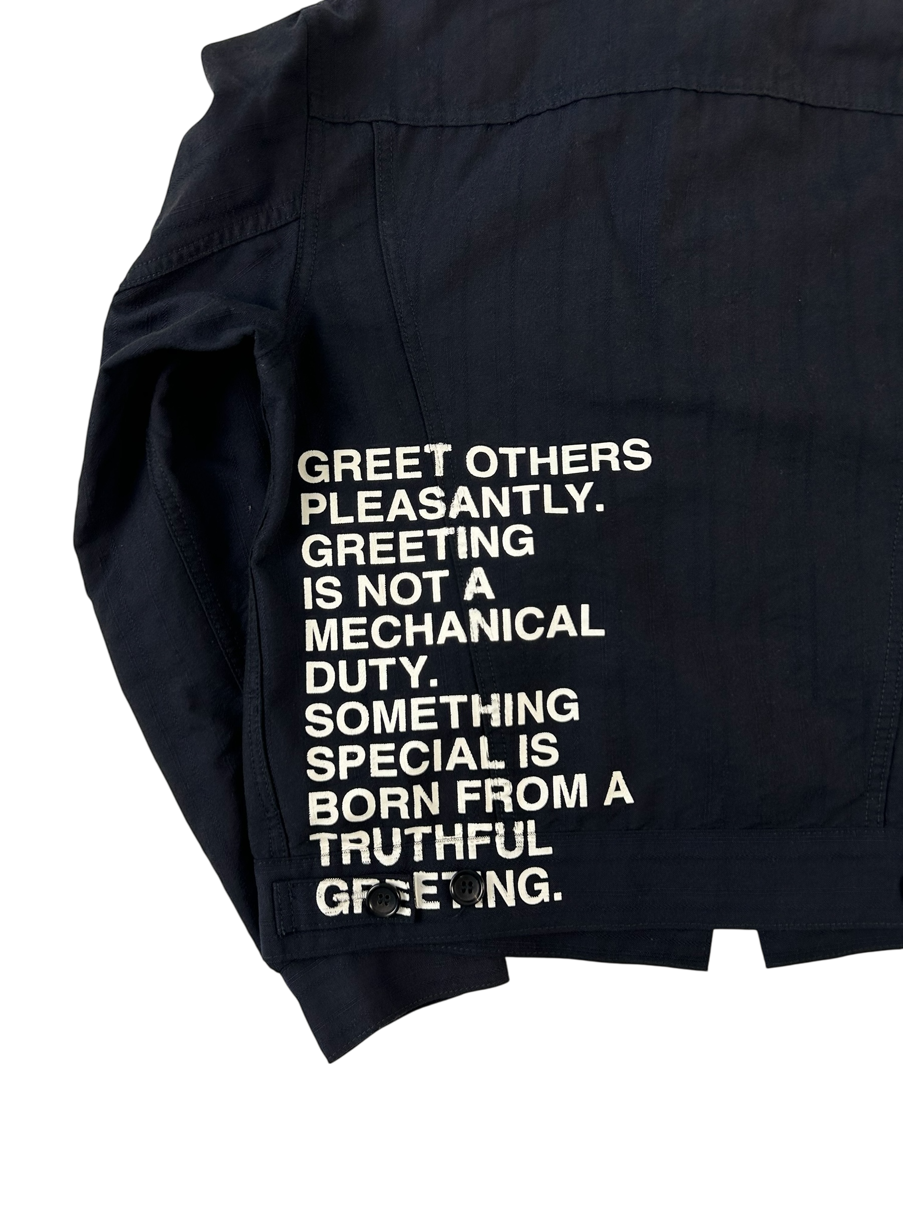 JUNYA WATANABE X LEVI'S 2002 Jacket With Poem Text