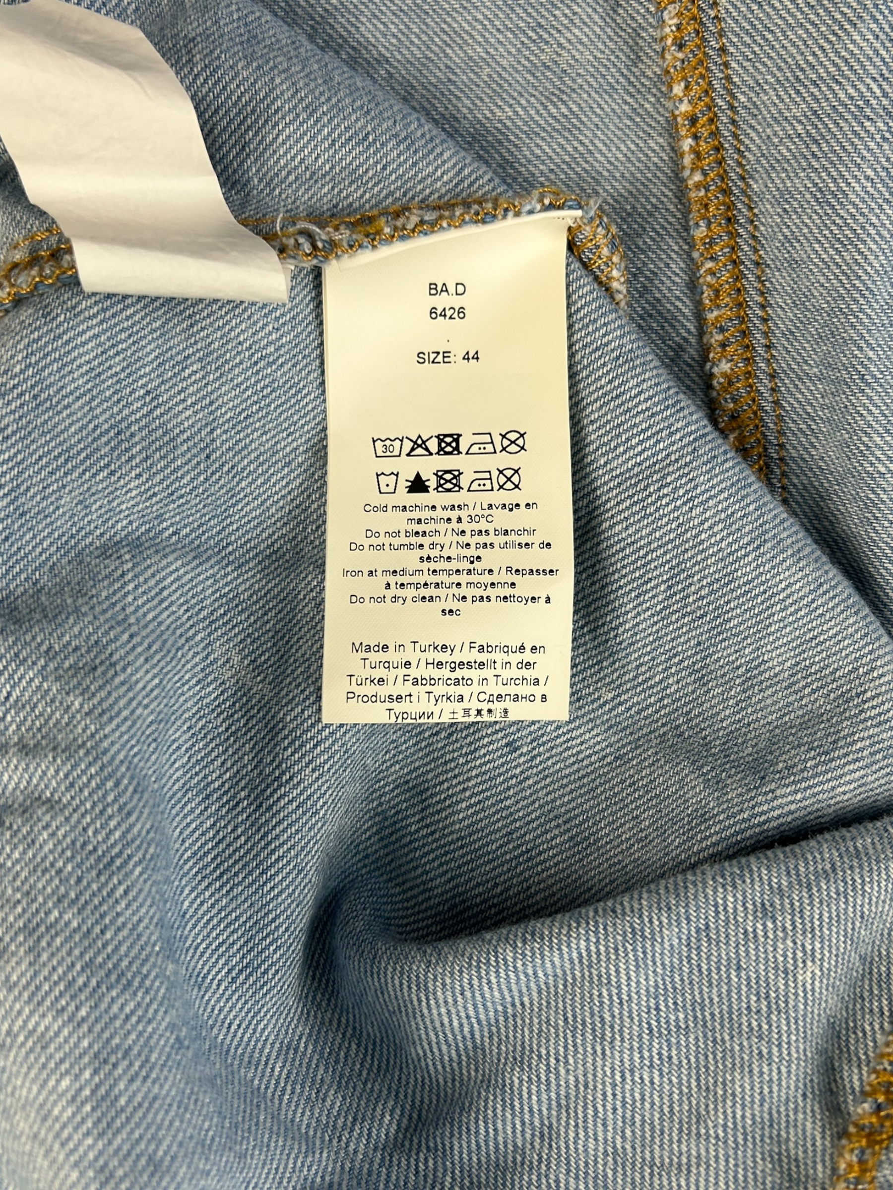 GANNI Acid Wash Denim Mini Dress