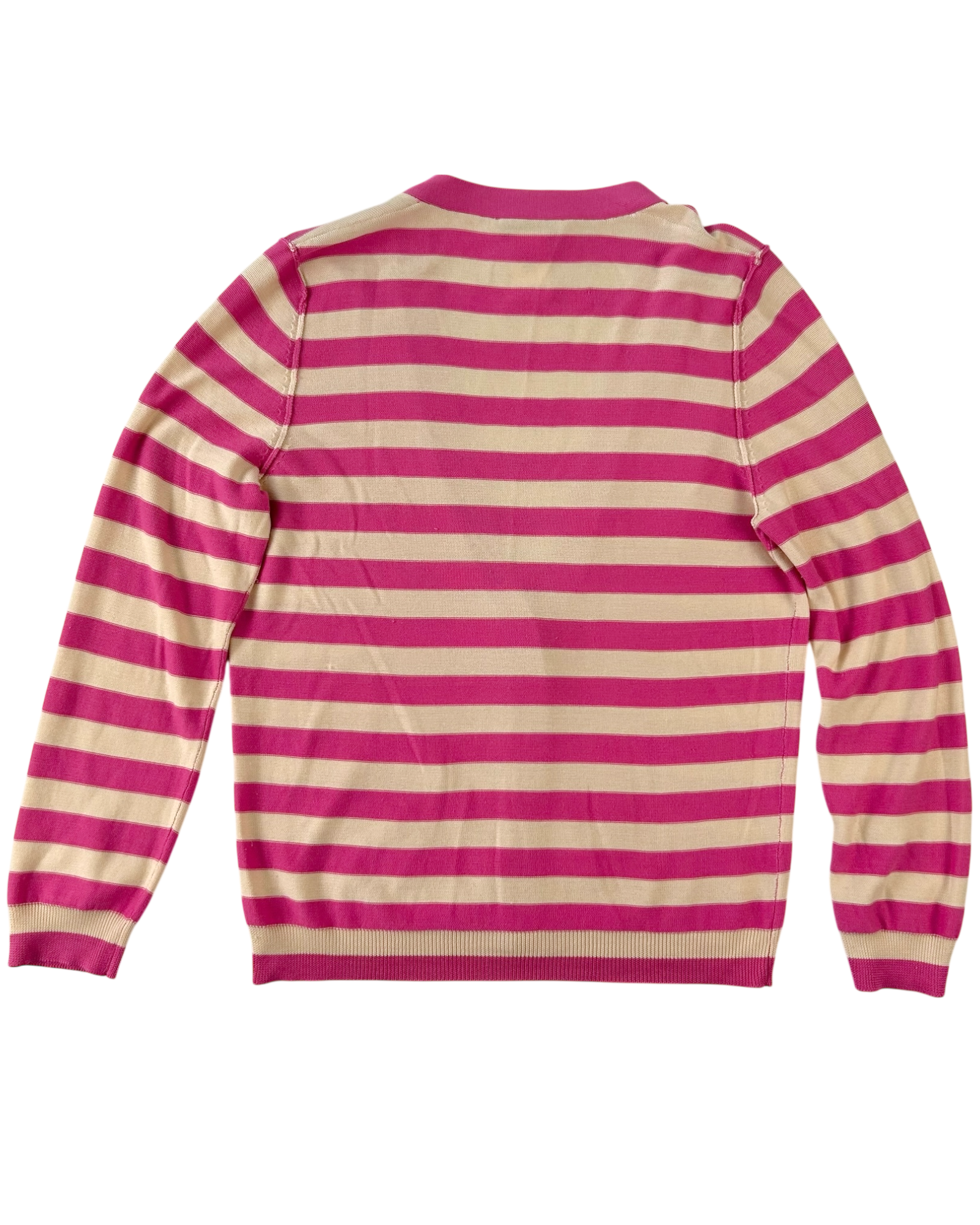 SONIA BY SONIA RYKIEL Stripe Silk Knit Cardigan