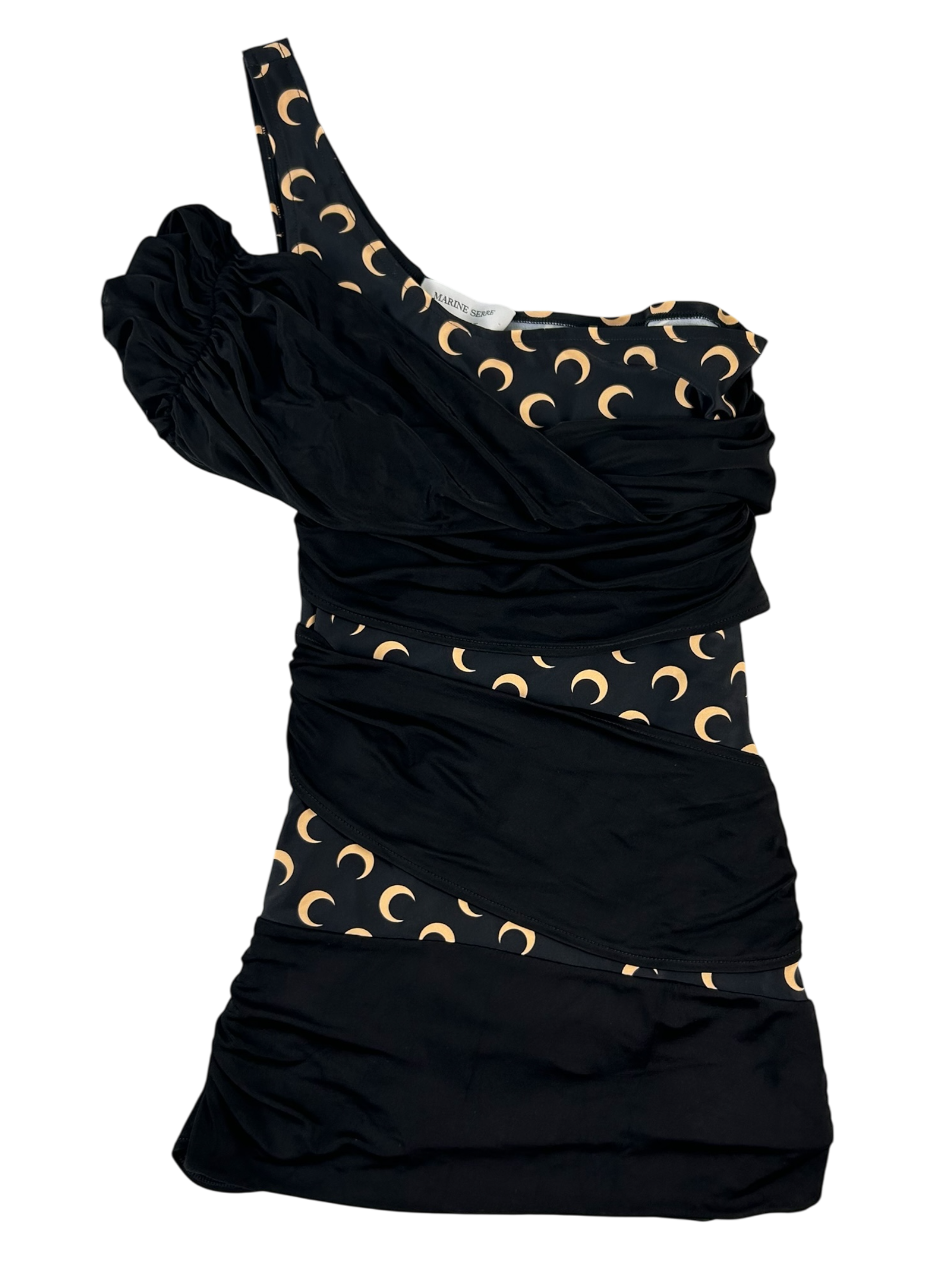 MARINE SERRE Single Shoulder Strap Draped Top