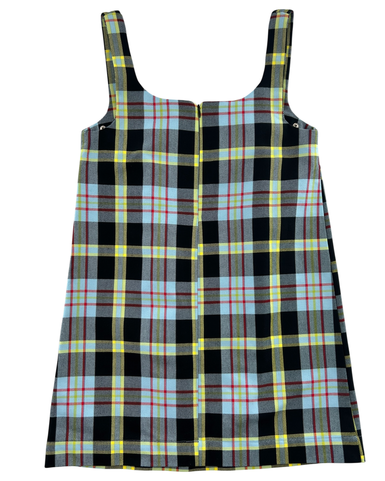 PAR MOI 'Clou' Plaid Shift Mini Dress
