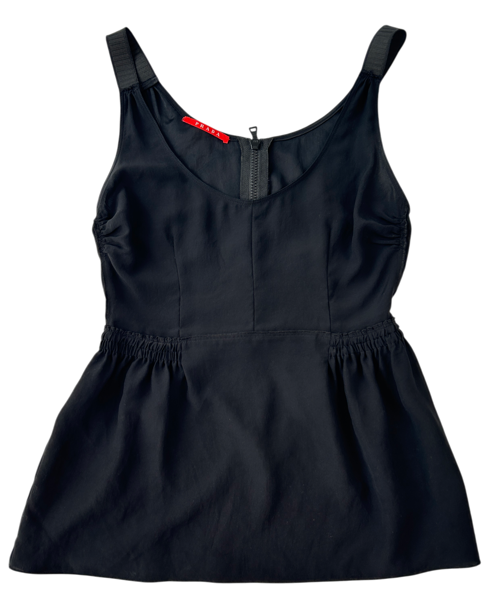 PRADA 2007 Gathered Panneled Bust Camisole
