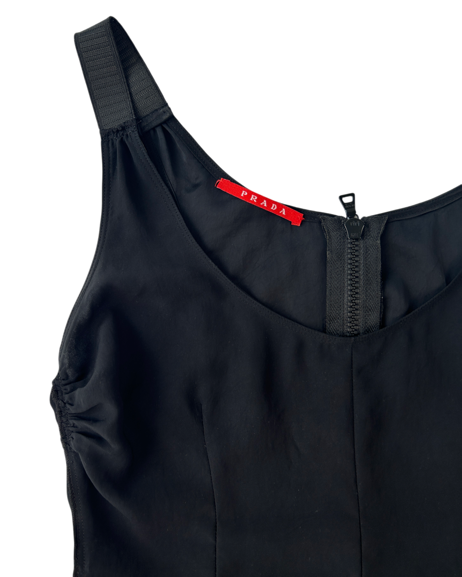 PRADA 2007 Gathered Panneled Bust Camisole