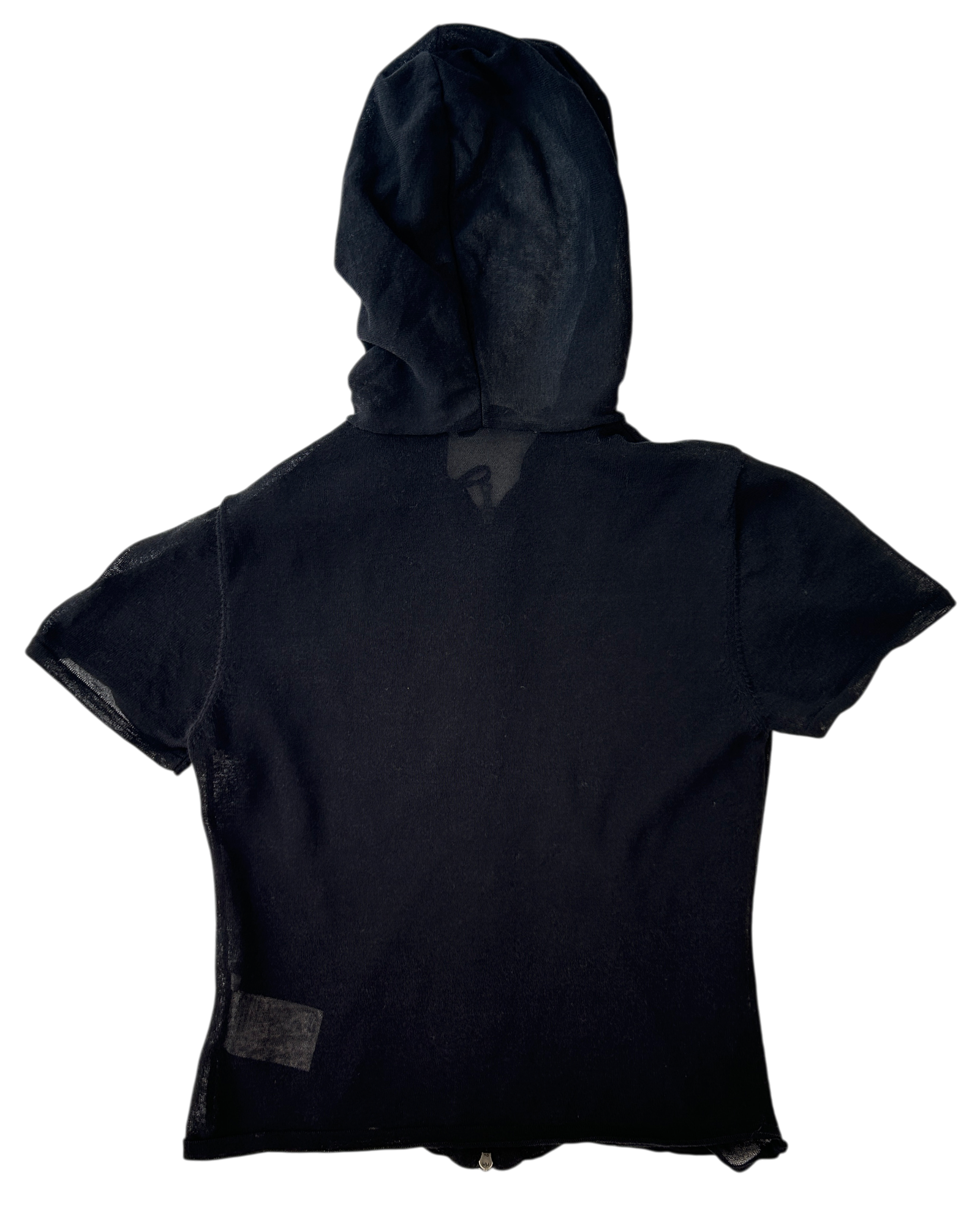 OUR LEGACY Fine Knit Short Sleeve Zip Hoodie