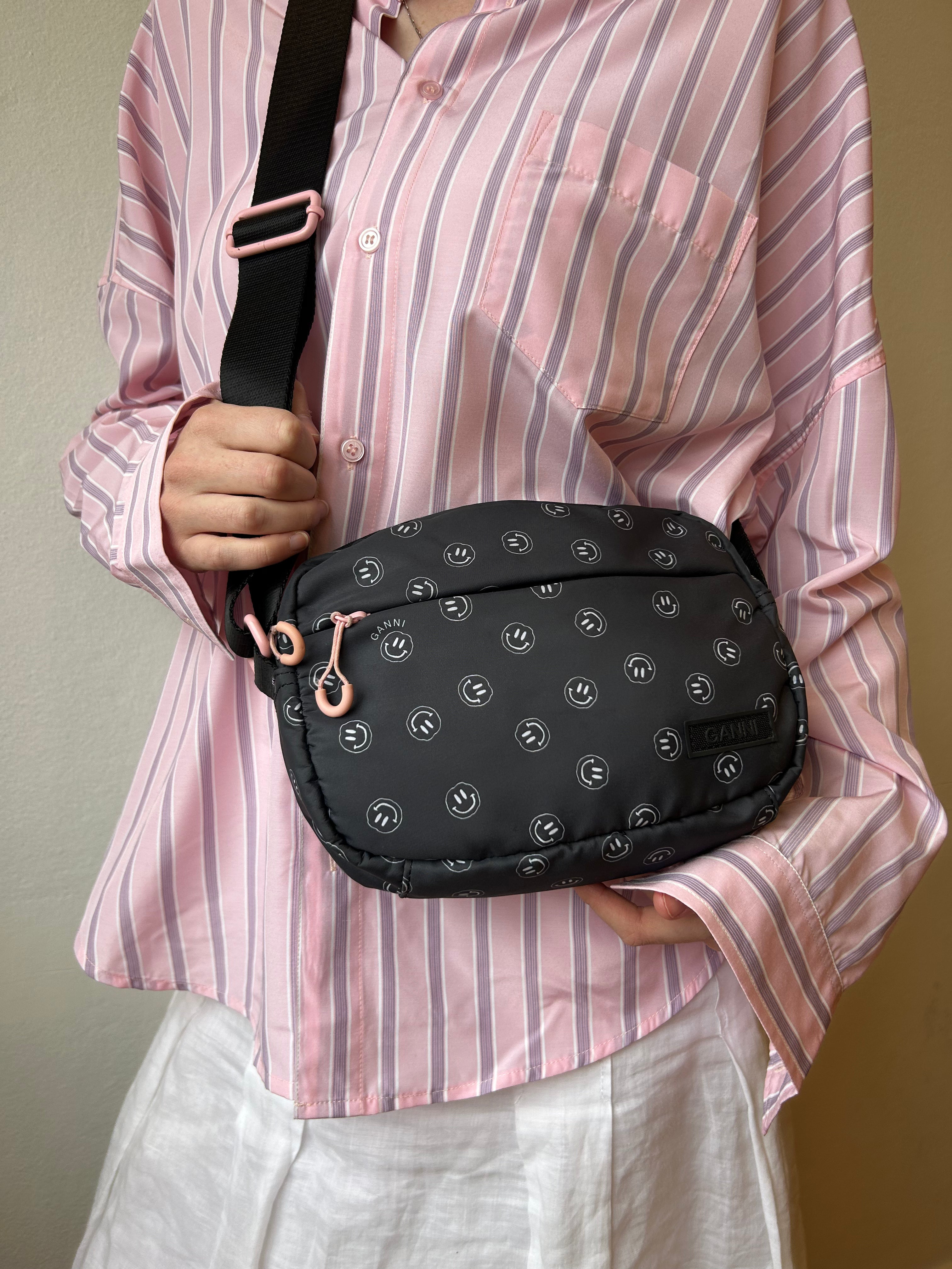 GANNI Smiley Face Crossbody Bag