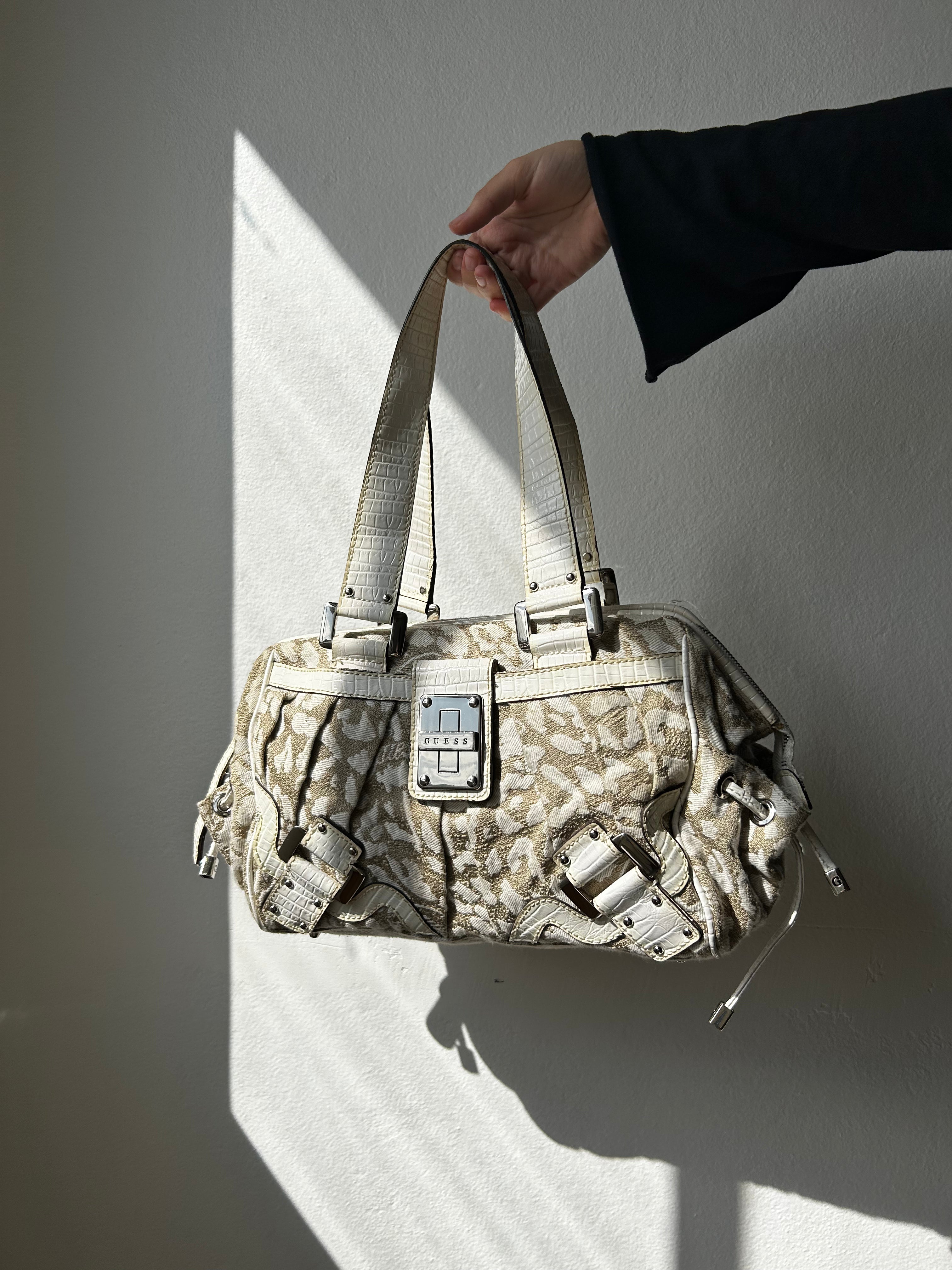 GUESS VINTAGE (AS IS) Jaquard Animal Print Bag