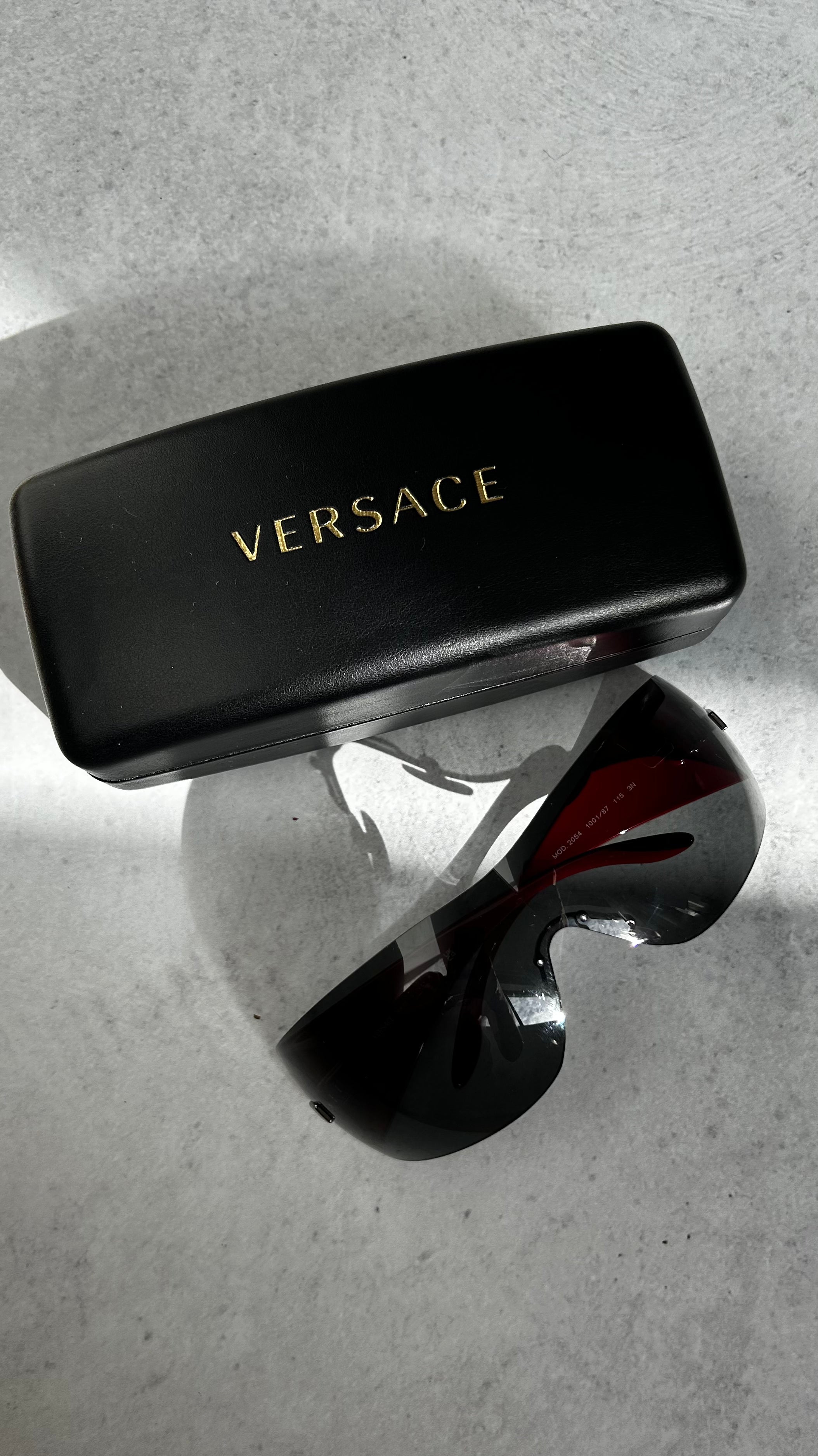 VERSACE Frameless Shield Sunglasses