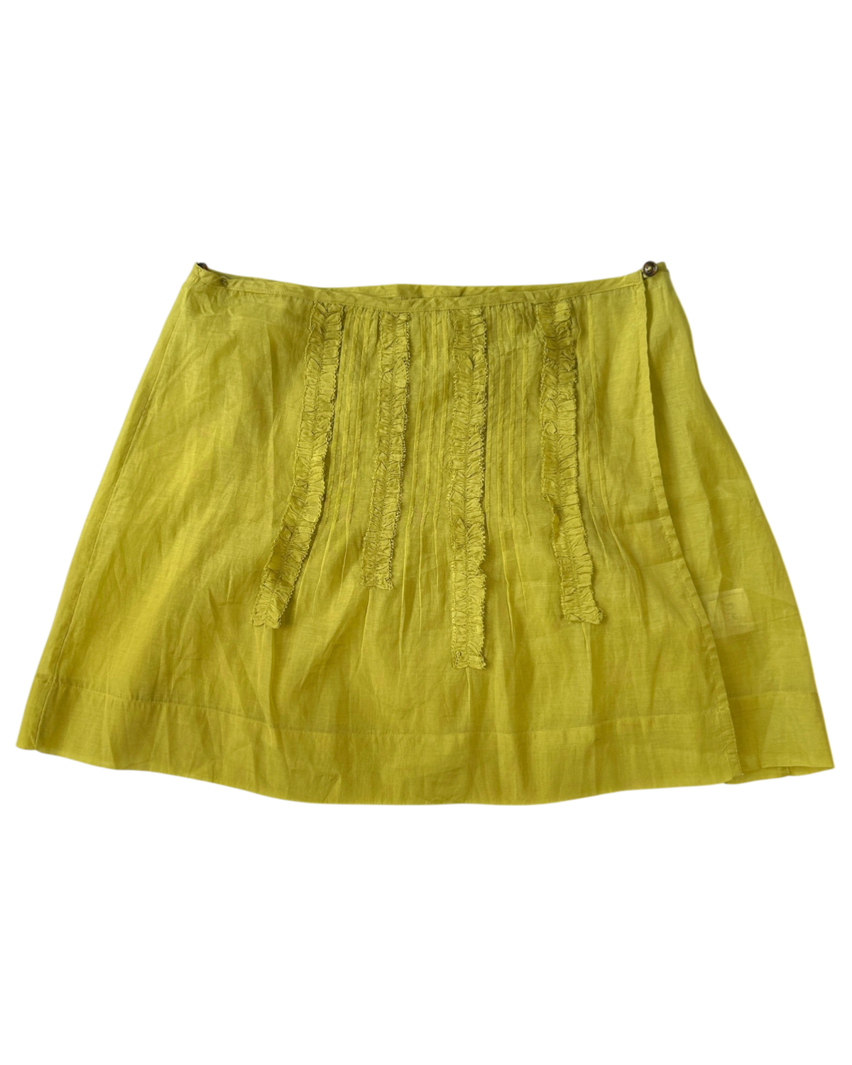 DAMSON MADDER 'Glinda' Sheer Panelled Wrap Mini Skirt