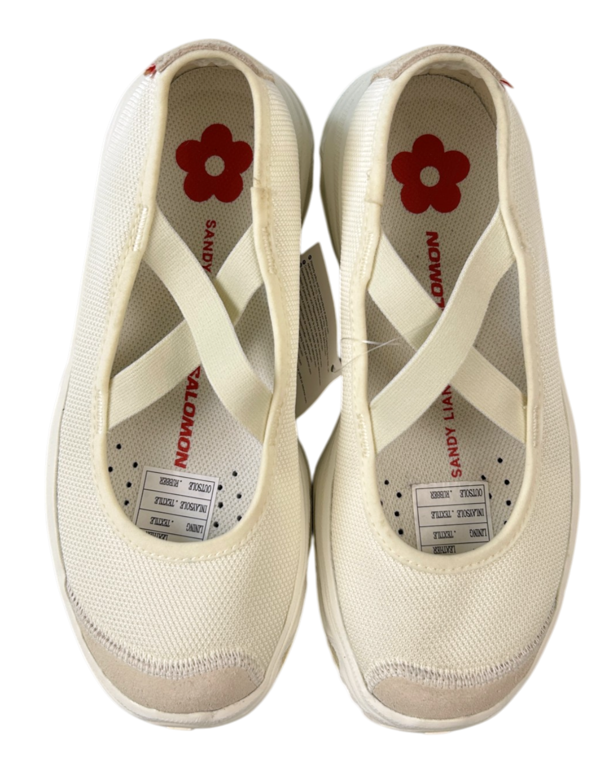 SALOMON X SANDY LIANG (BNWT) 'RX MJ' White Mesh Ballet Sneaker