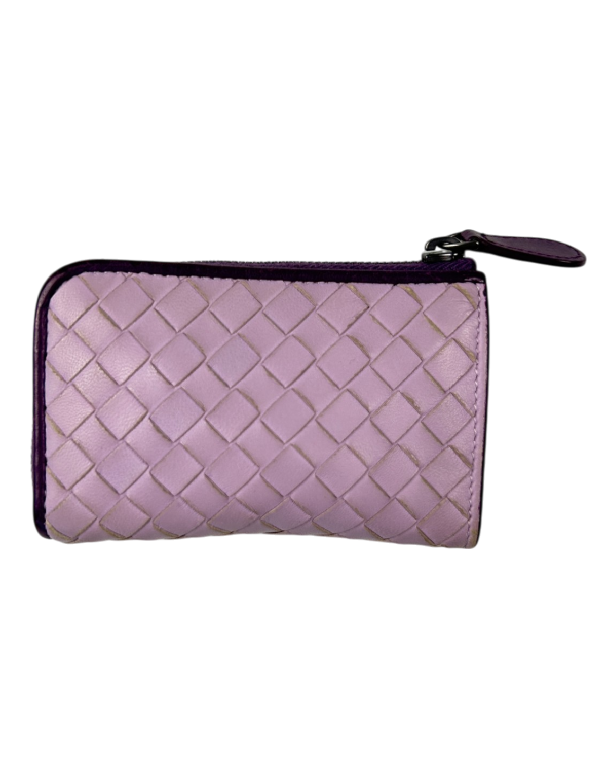 BOTTEGA VENETA (AS IS) Lavender Intrecciato Card Holder