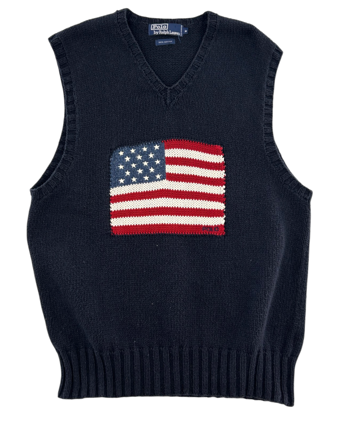 POLO BY RALPH LAUREN Vintage American Flag Knit Vest