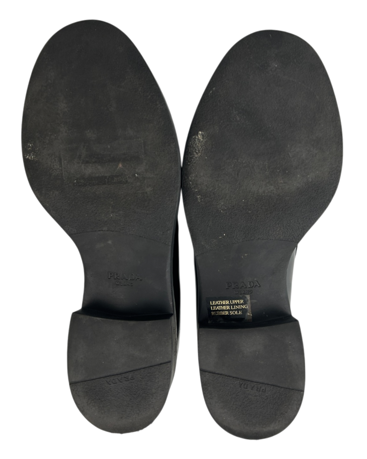 PRADA (AS IS) Brushed Leather Loafers