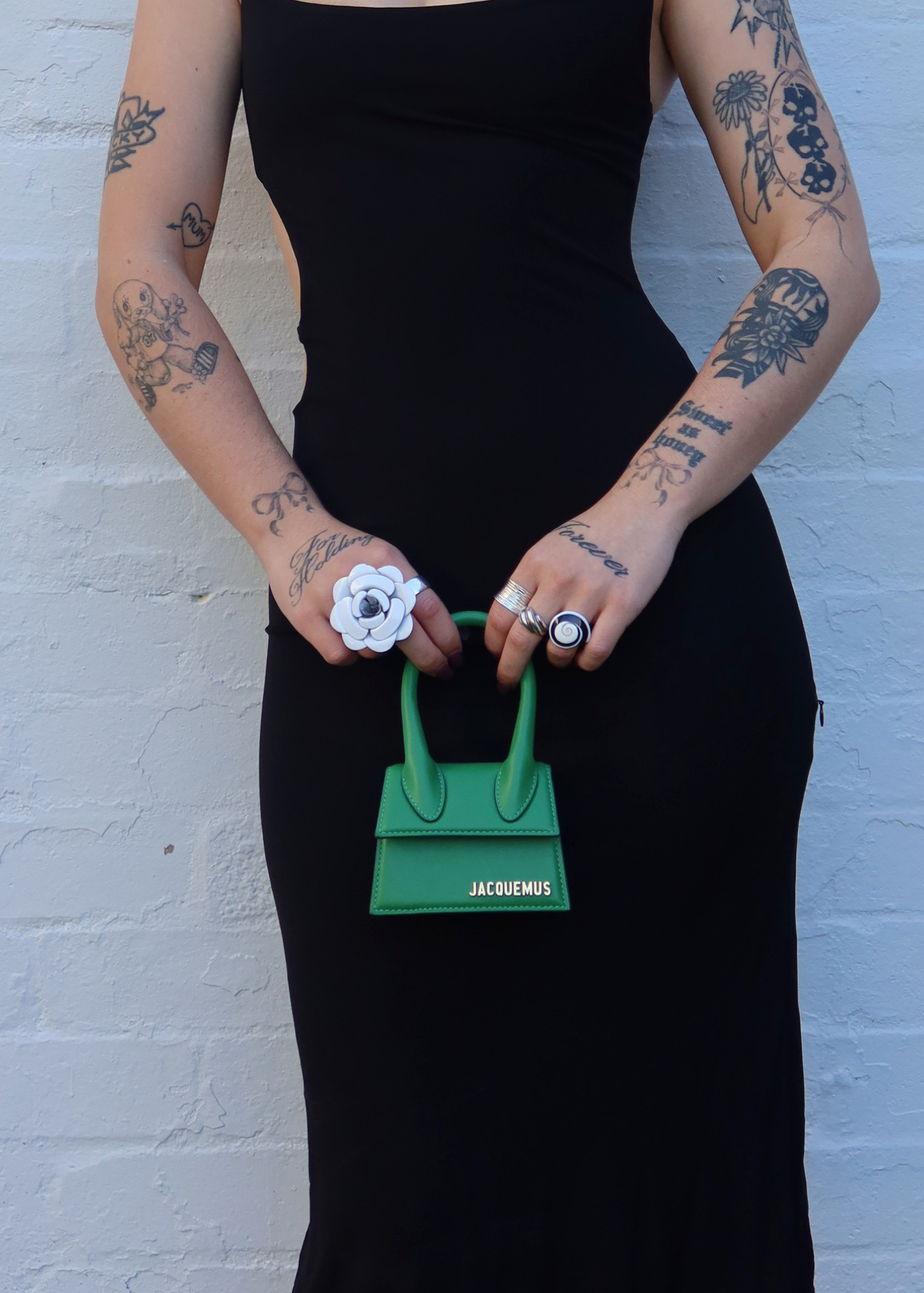 JACQUEMUS Green 'Le Chiquito' Crossbody Bag