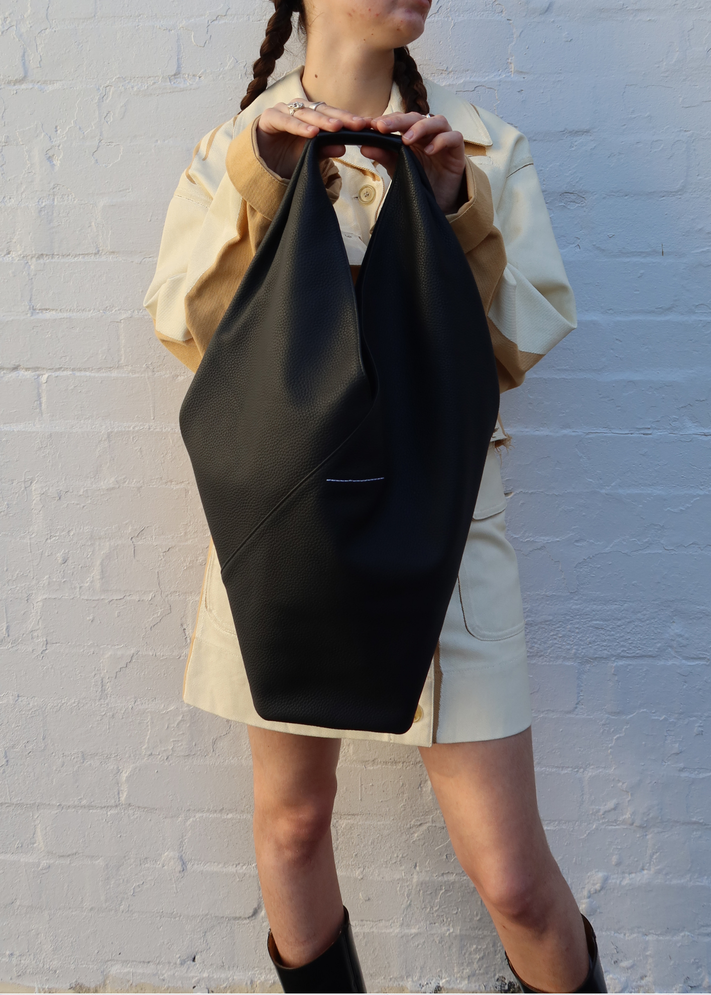 MM6 MAISON MARTIN MARGIELA 'Japanese' Leather Folded Tote