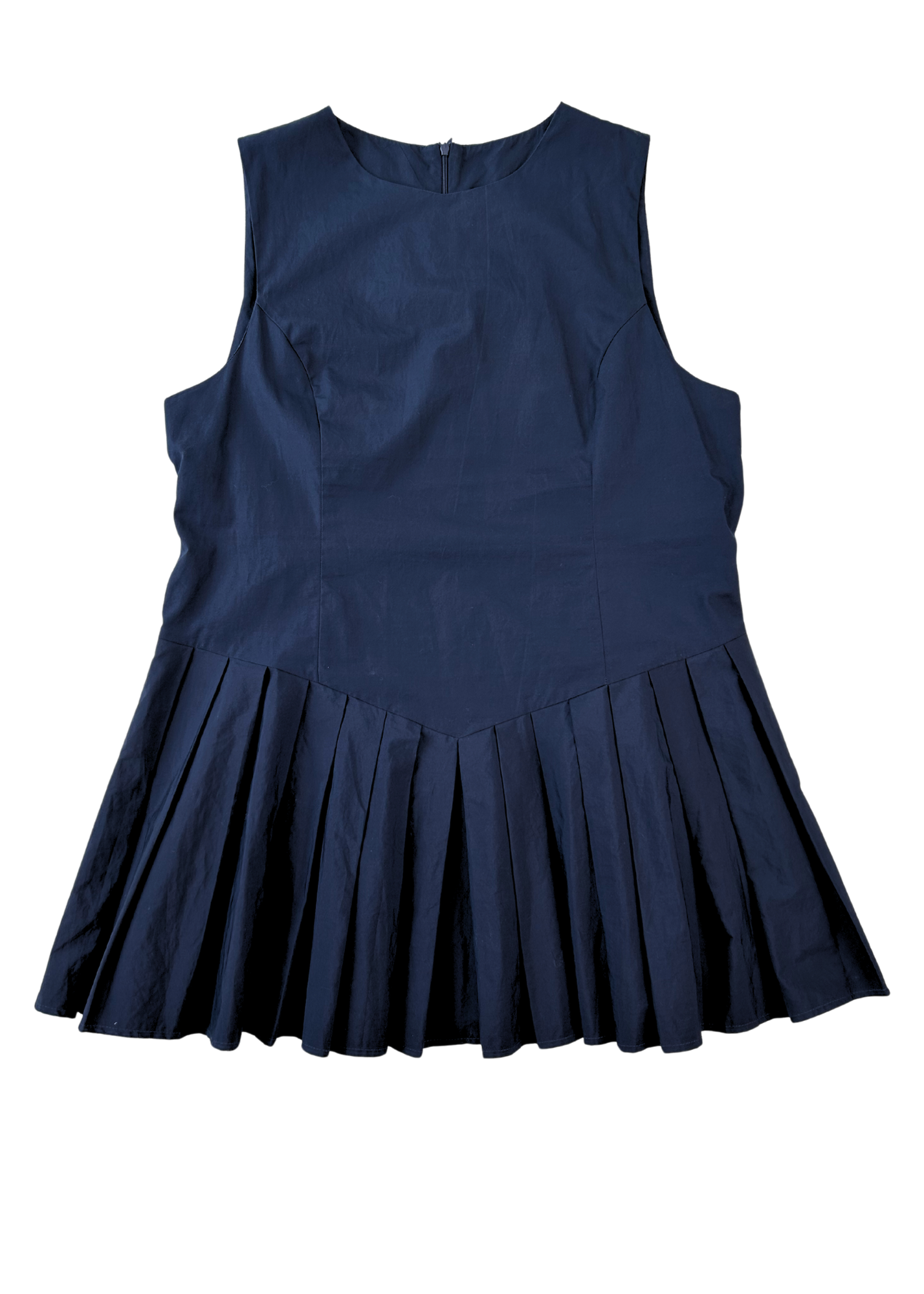 KATHARINA LOU Navy Pleat Mini Dress