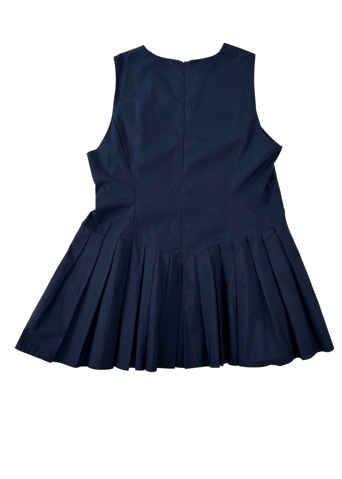 KATHARINA LOU Navy Pleat Mini Dress