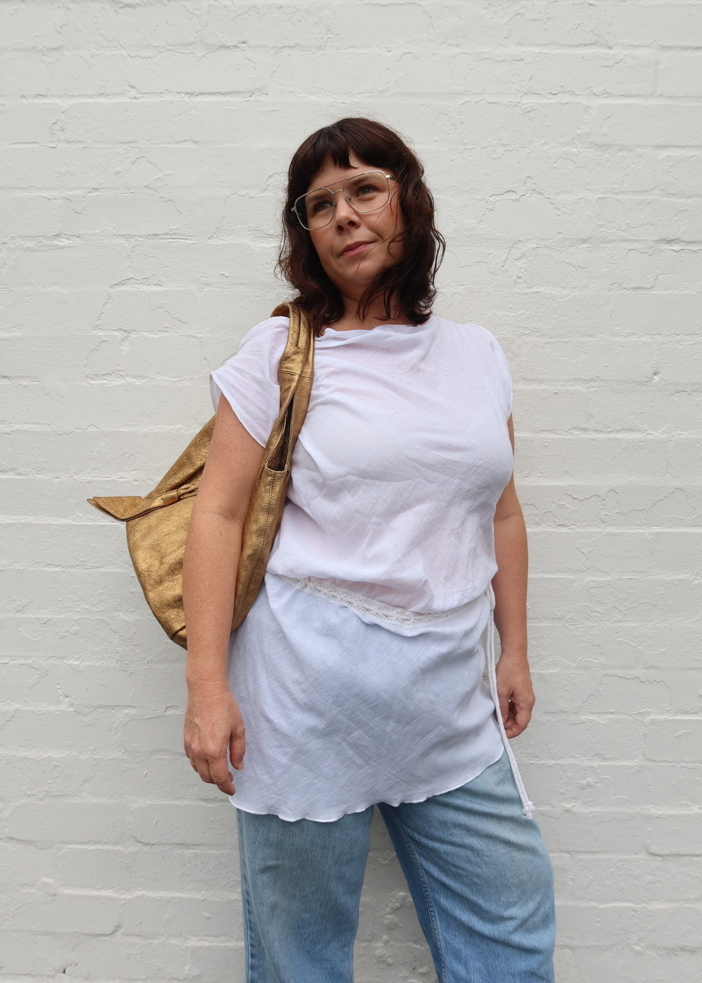 GIMAGUAS (BNWT) 'Cala' Cotton Crochet Drawstring Mini Dress