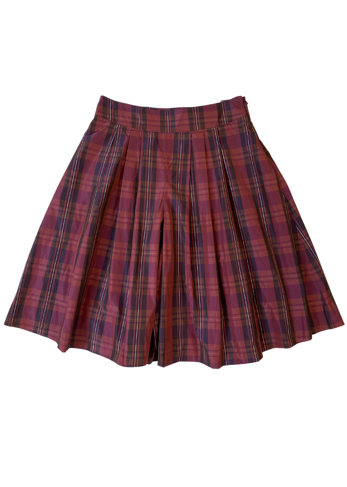 MOSCHINO CHEAP & CHIC Tartan Taffeta Culottes