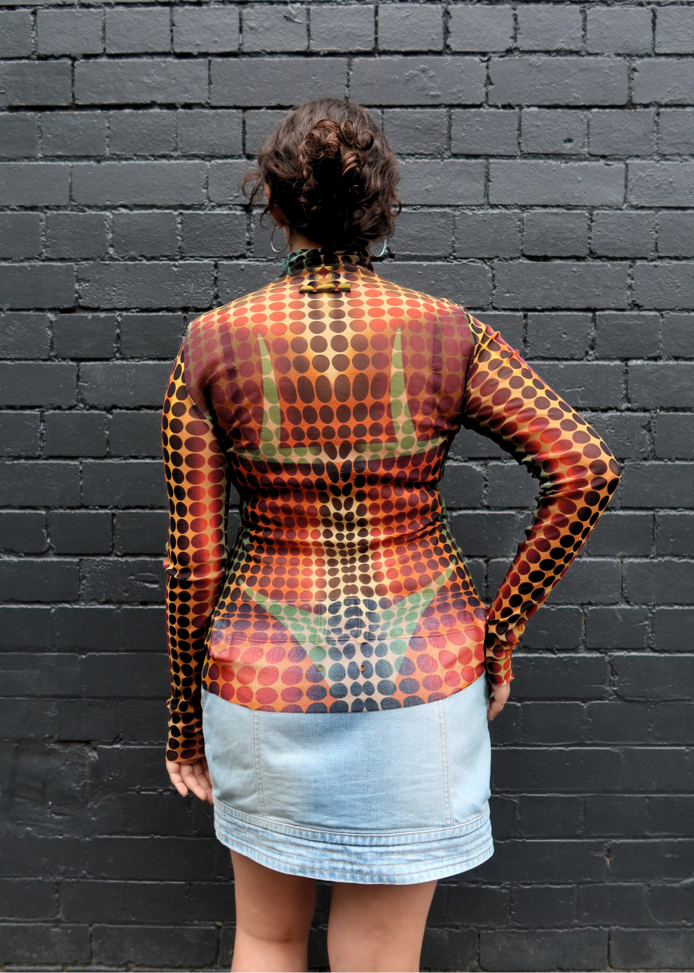 JEAN PAUL GAULTIER Re-Edition Trompe L'Oeil Mesh Top