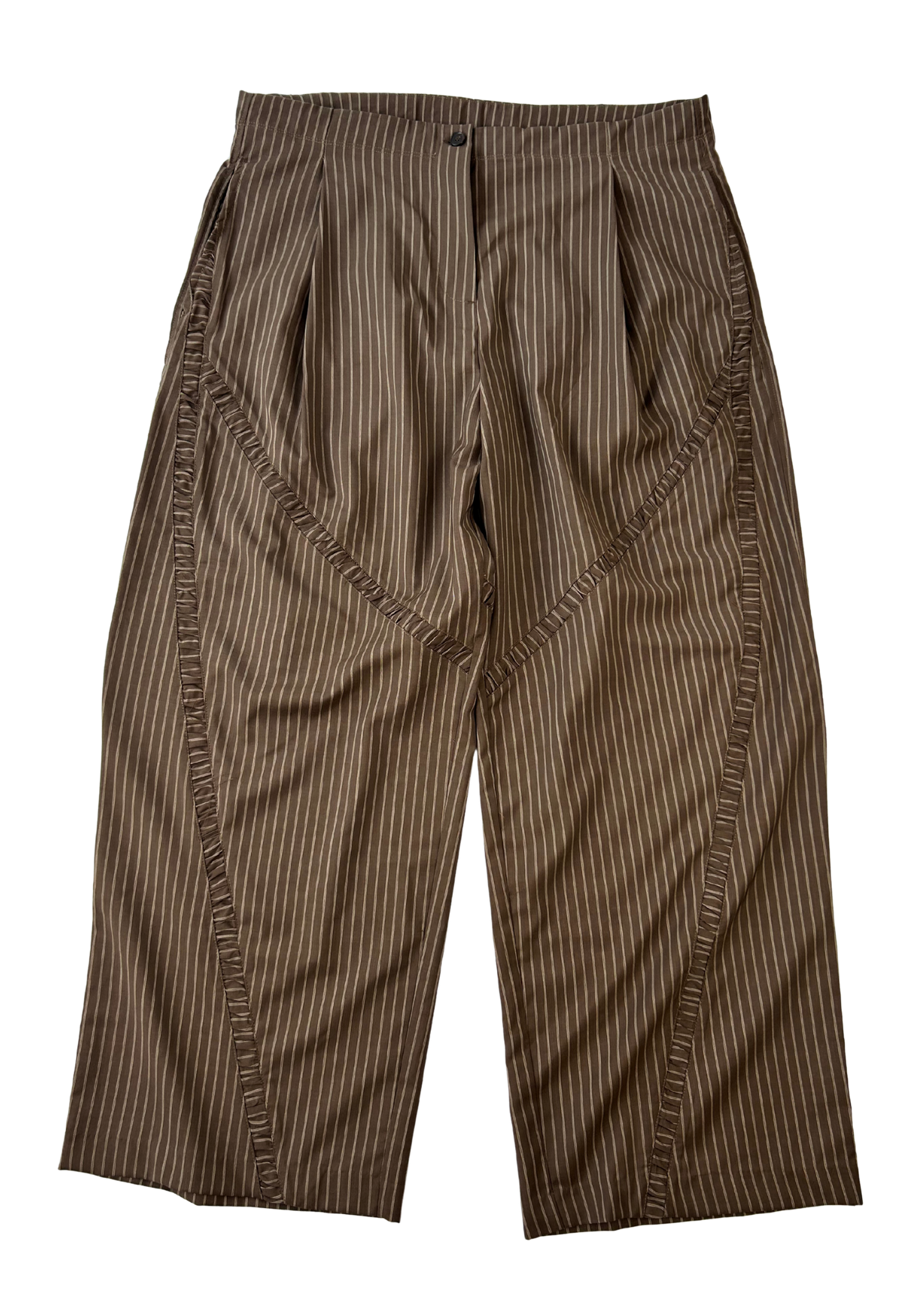 DEIJI STUDIOS (BNWT) Sable Stripe 'Channel Pant'