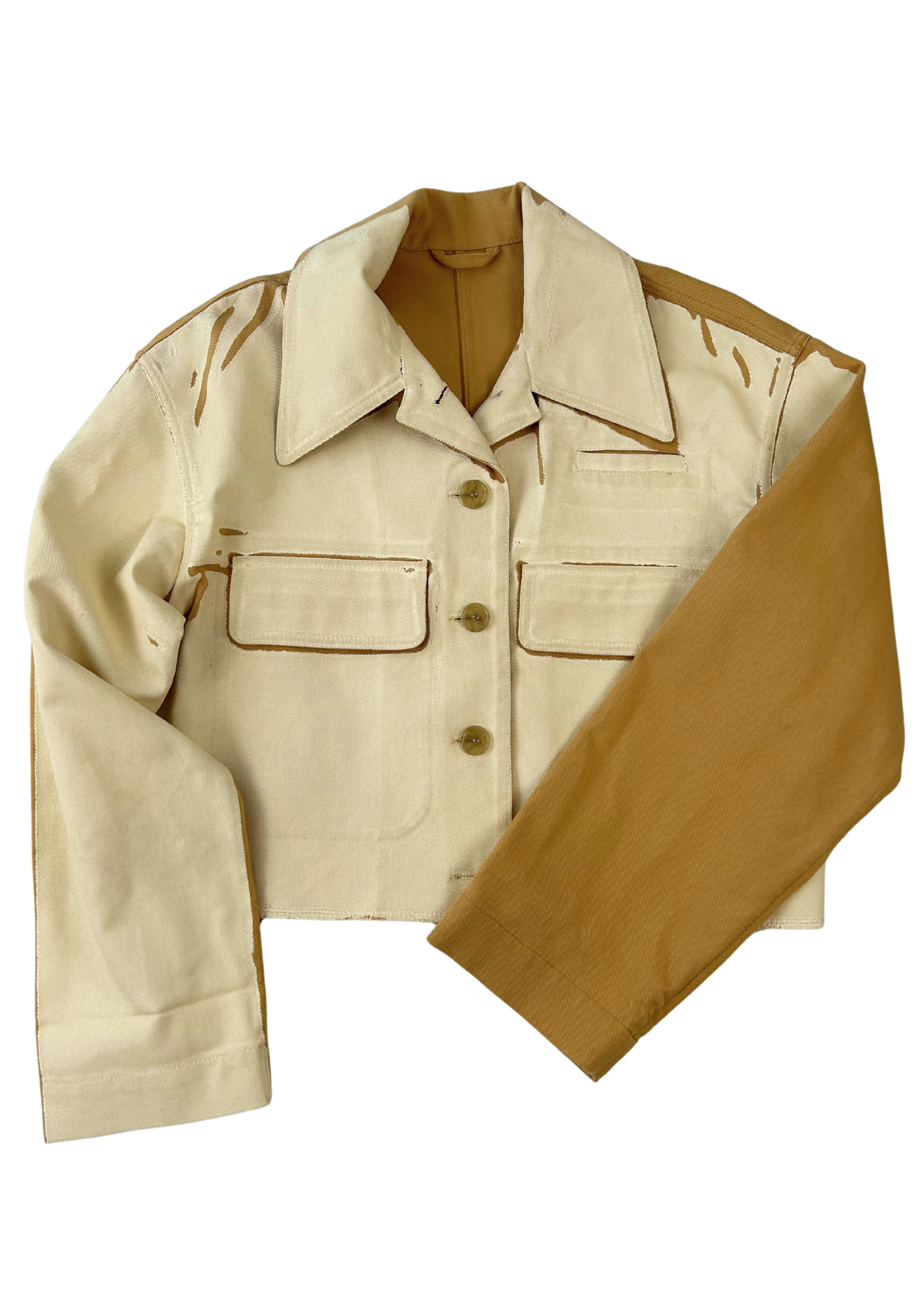 ACNE STUDIOS Painted Cotton Drill Crop Jacket