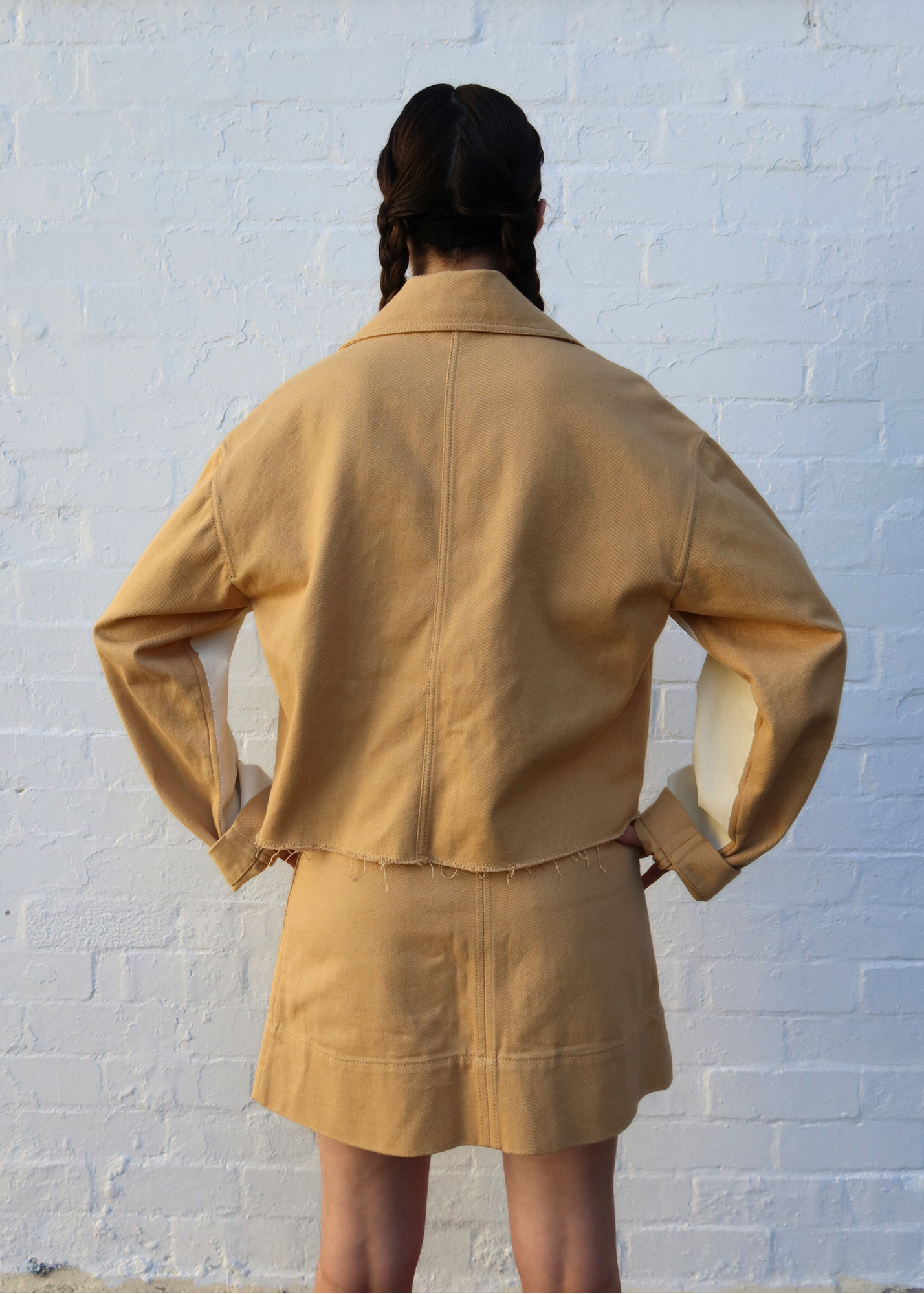 ACNE STUDIOS Painted Cotton Drill Crop Jacket