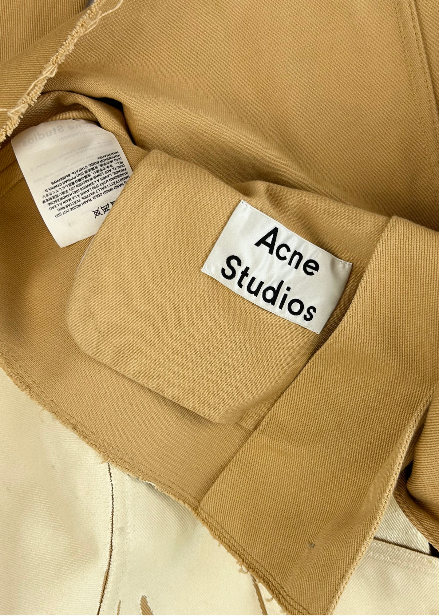 ACNE STUDIOS Painted Cotton Drill Crop Jacket