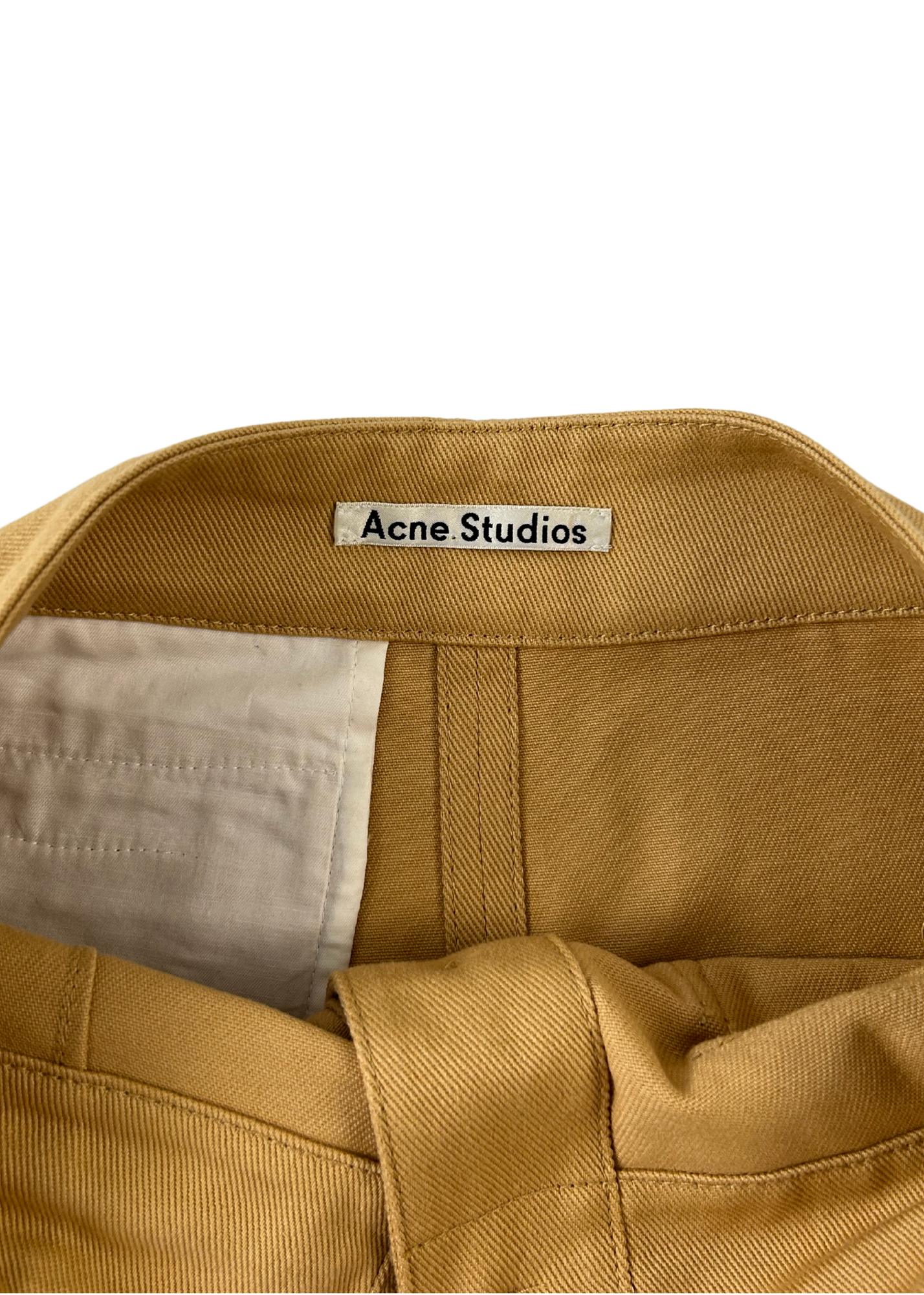 ACNE STUDIOS Painted Cotton Drill Mini Skirt
