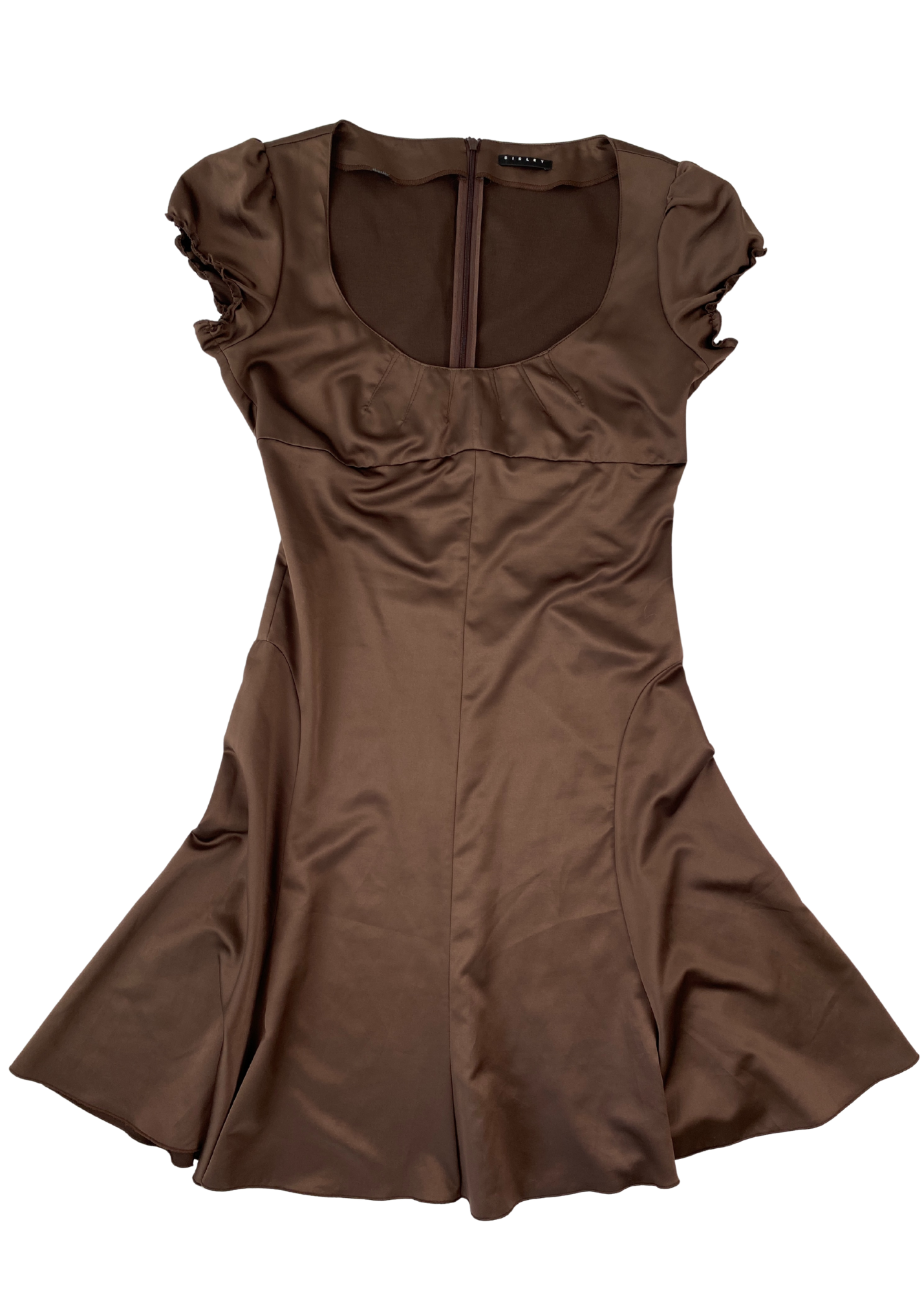 SISLEY (AS IS) Satin Babydoll Mini Dress