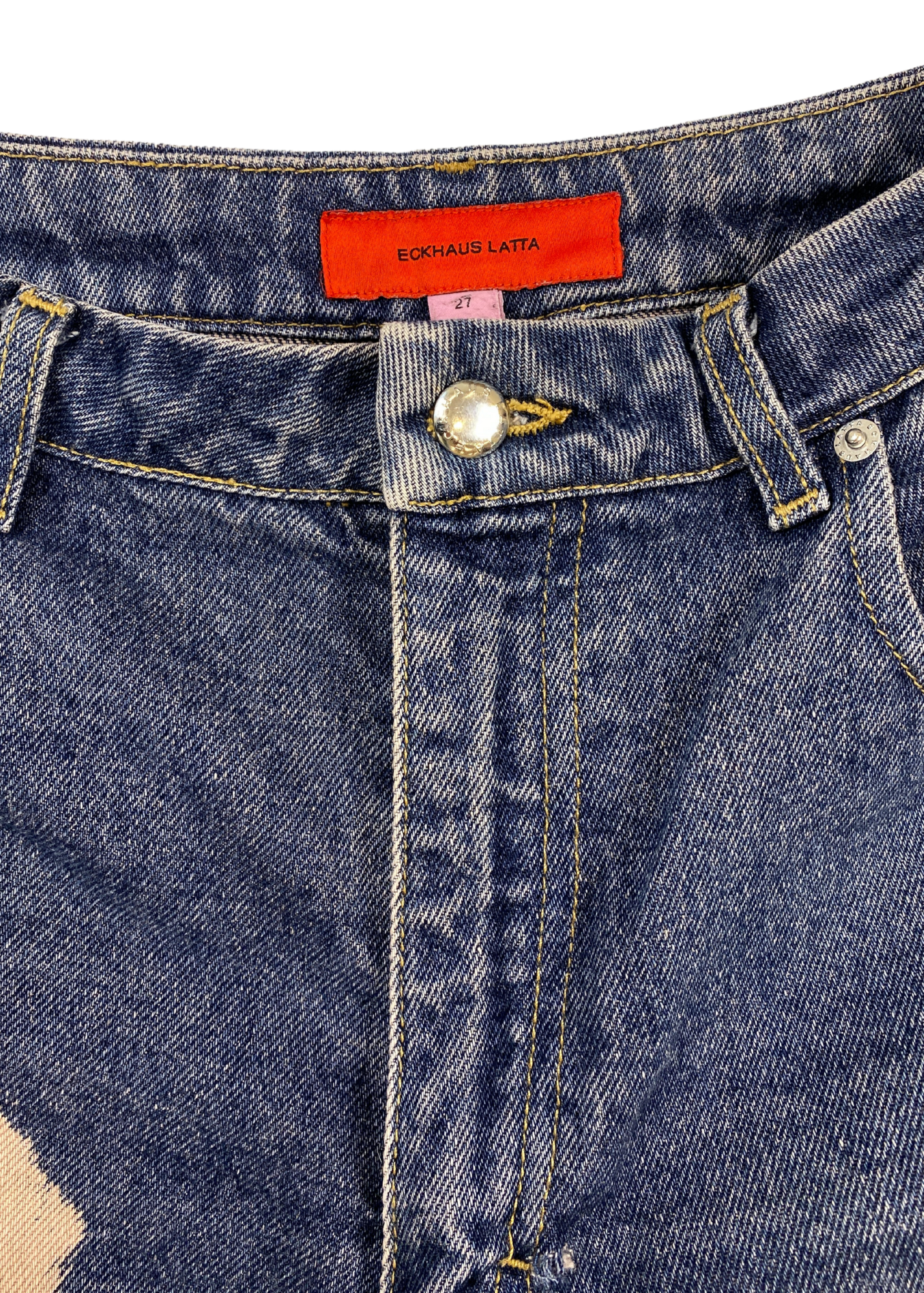 ECKHAUS LATTA (AS IS) Bleach Wide Leg Jeans