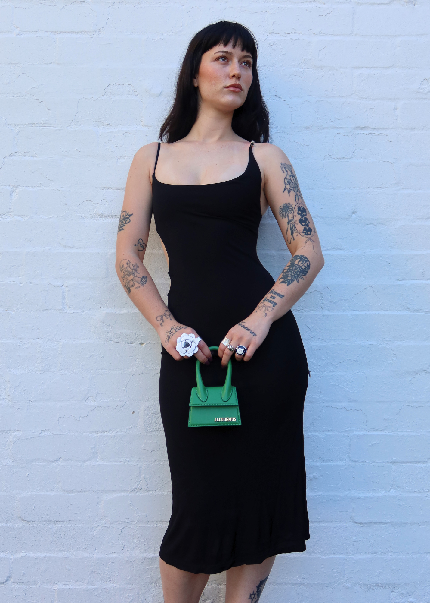 CHRISTOPHER ESBER (BNWT) Buckle Strap Cut Out Midi Dress