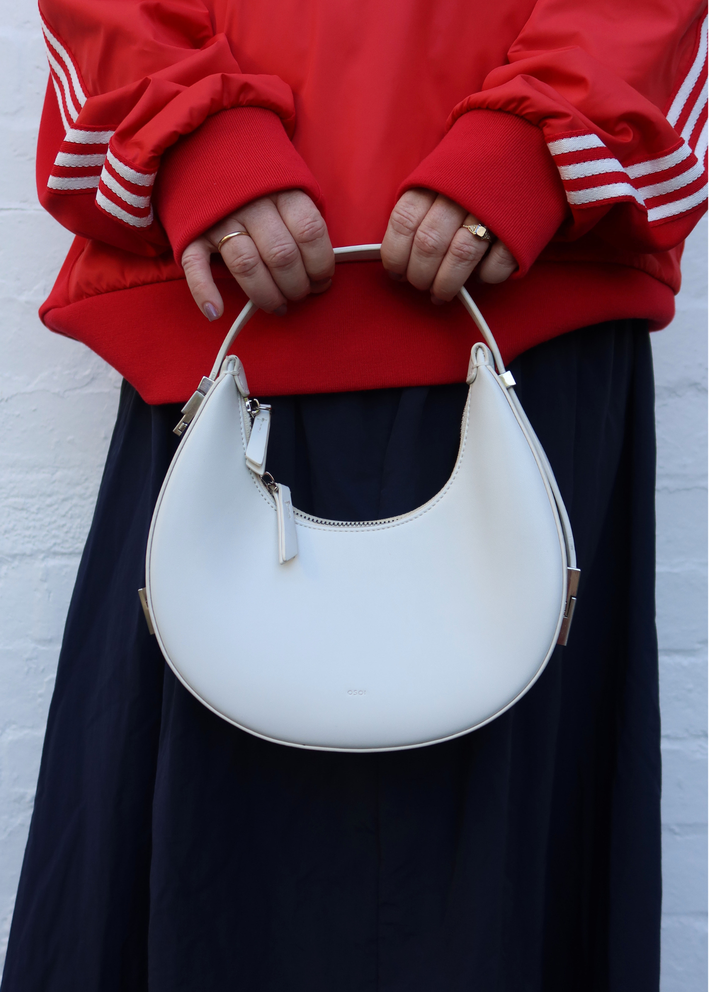 OSOI (AS IS) Cream 'Toni' Round Mini Bag