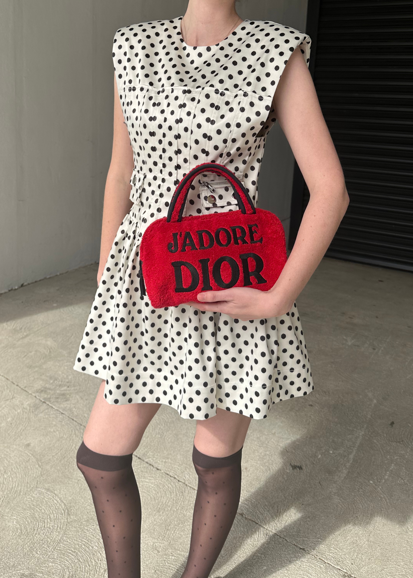 DIOR Terrycloth 'J'Adore Dior' Bag
