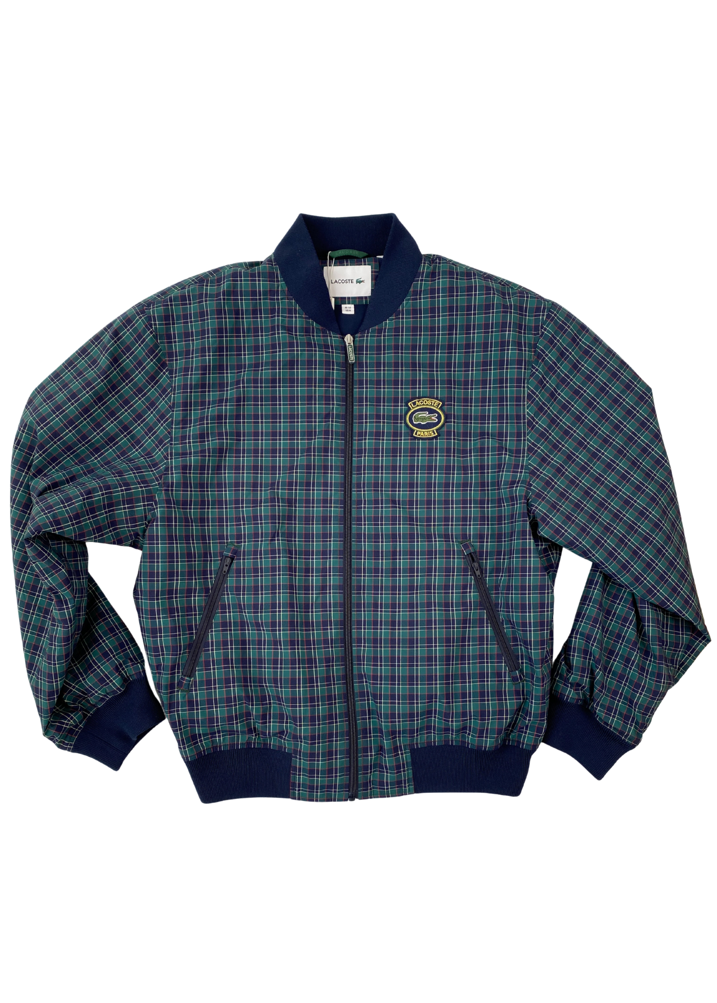 LACOSTE (BNWT) Check 'Harrington' Zip Up